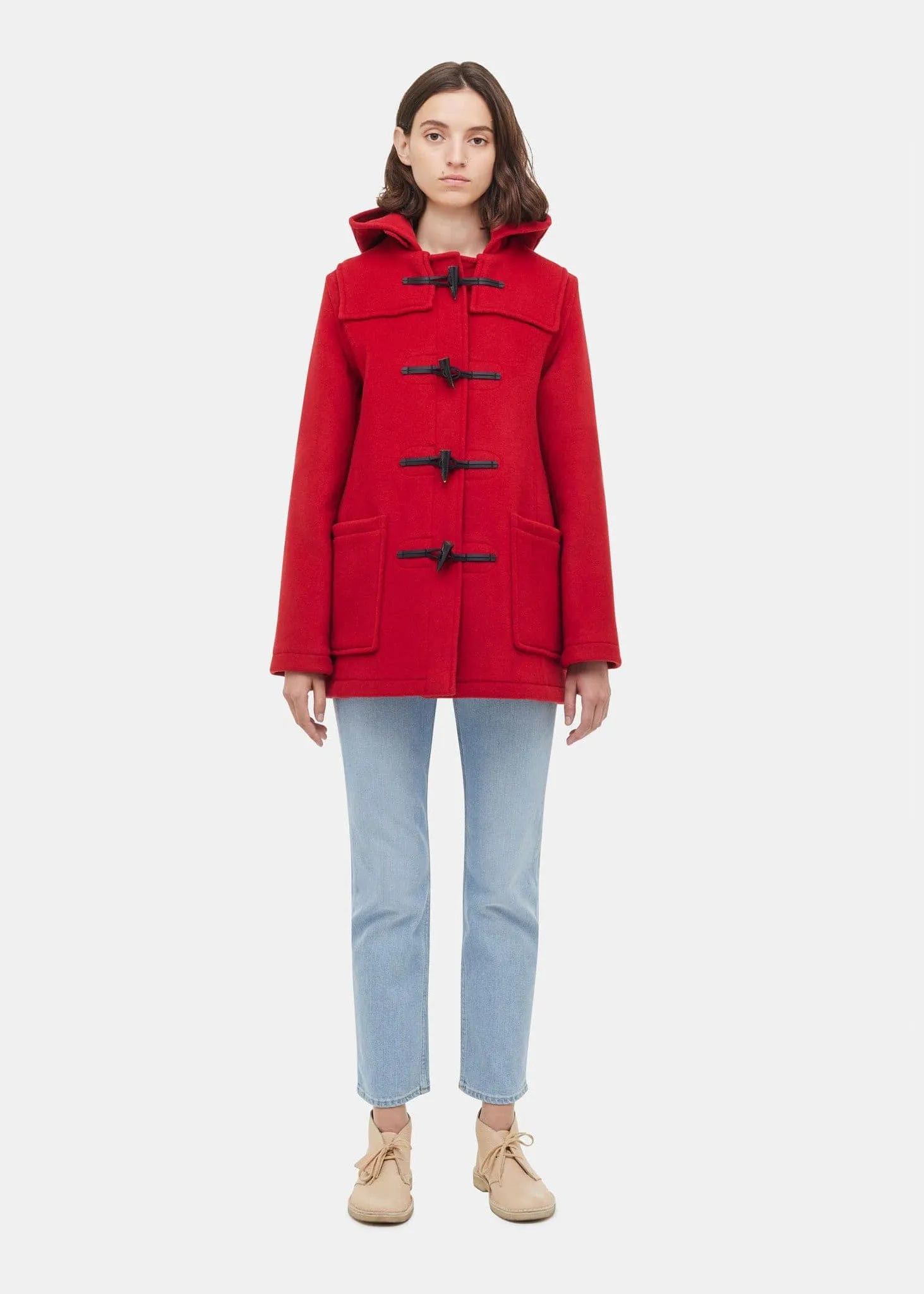 Women's Freda Short Slim Fit Duffle Coat FC Red sold by Gloverall product image thumbnail 2