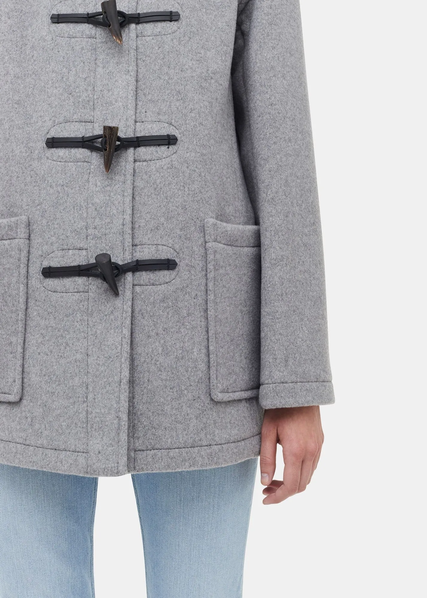 Women's Freda Short Slim Fit Duffle Coat FC Silver sold by Gloverall product image thumbnail 2