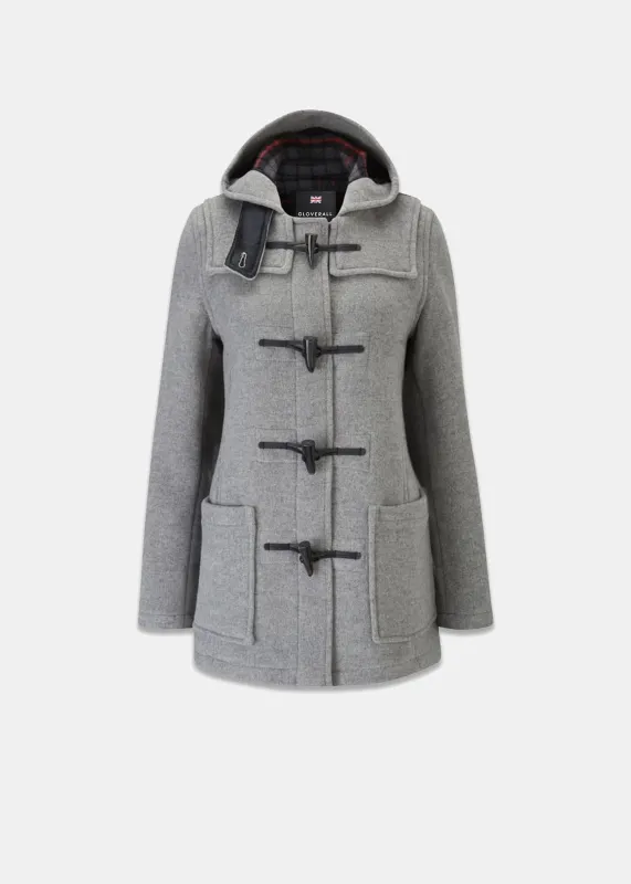 Women's Freda Short Slim Fit Duffle Coat FC Silver made by Gloverall