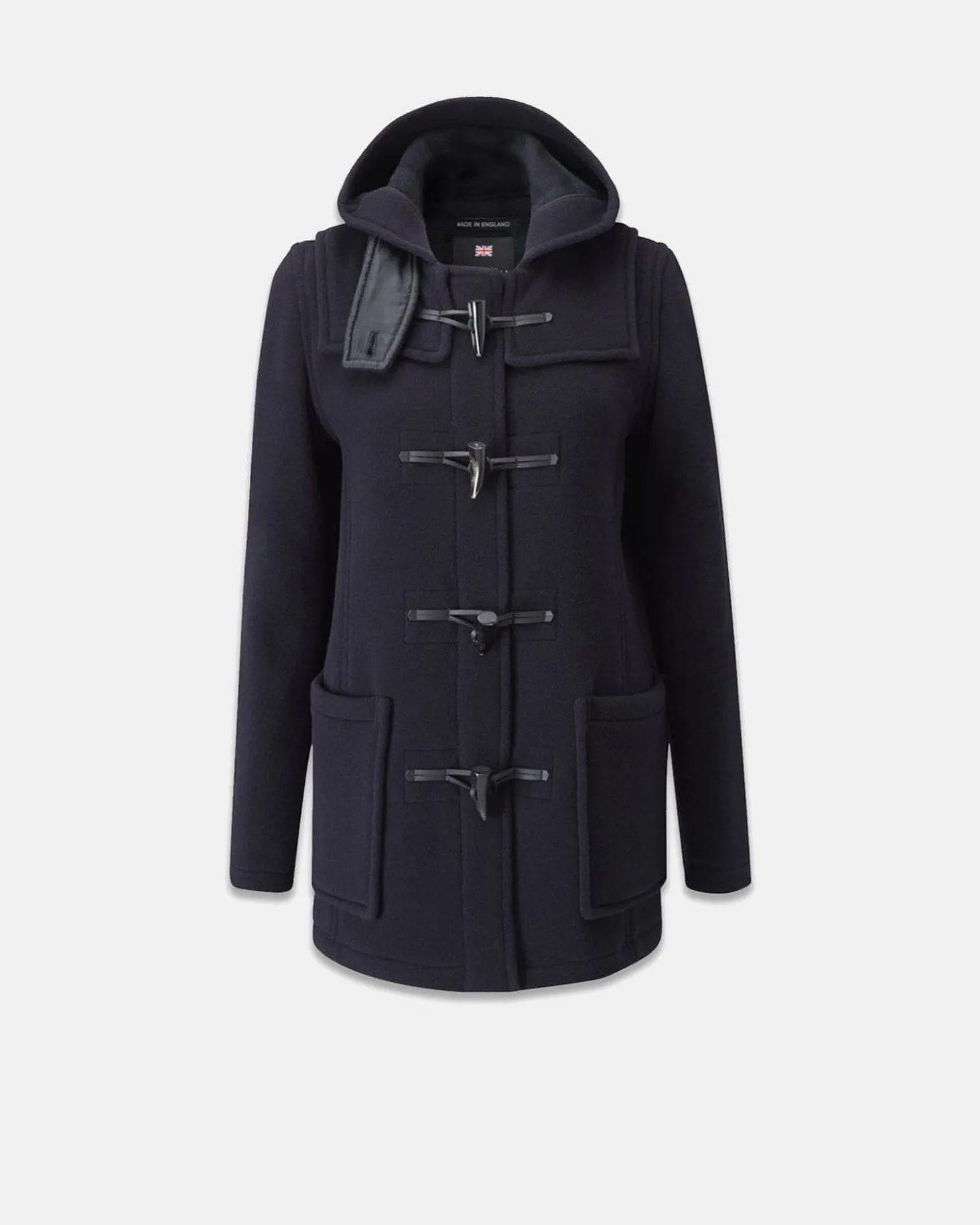 Women's Freda Short Slim Fit Duffle Coat FC Navy Black Watch sold by Gloverall