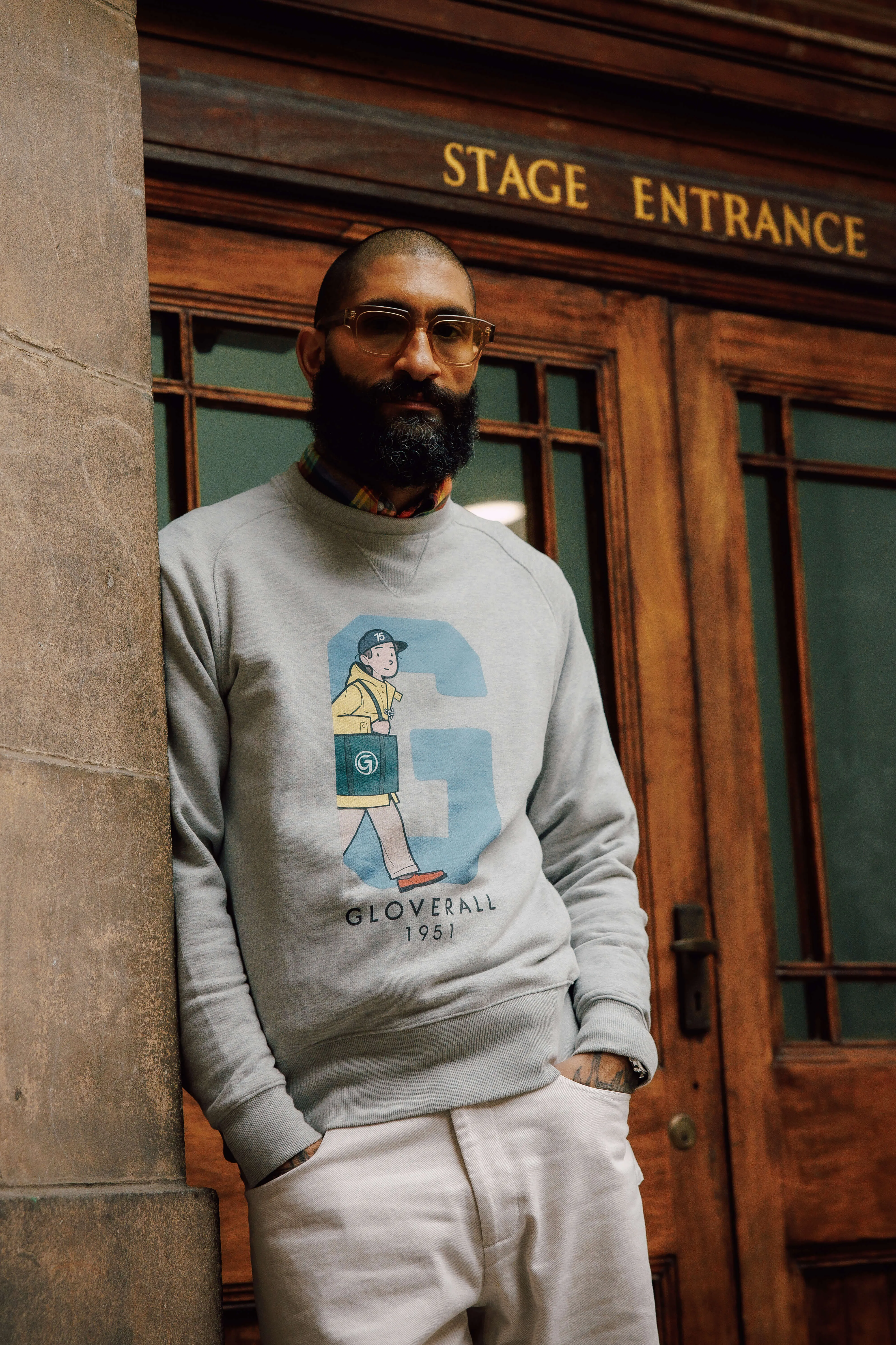 Unisex Ivy Boys Anniversary Graphic Sweatshirt Light Grey sold by Gloverall