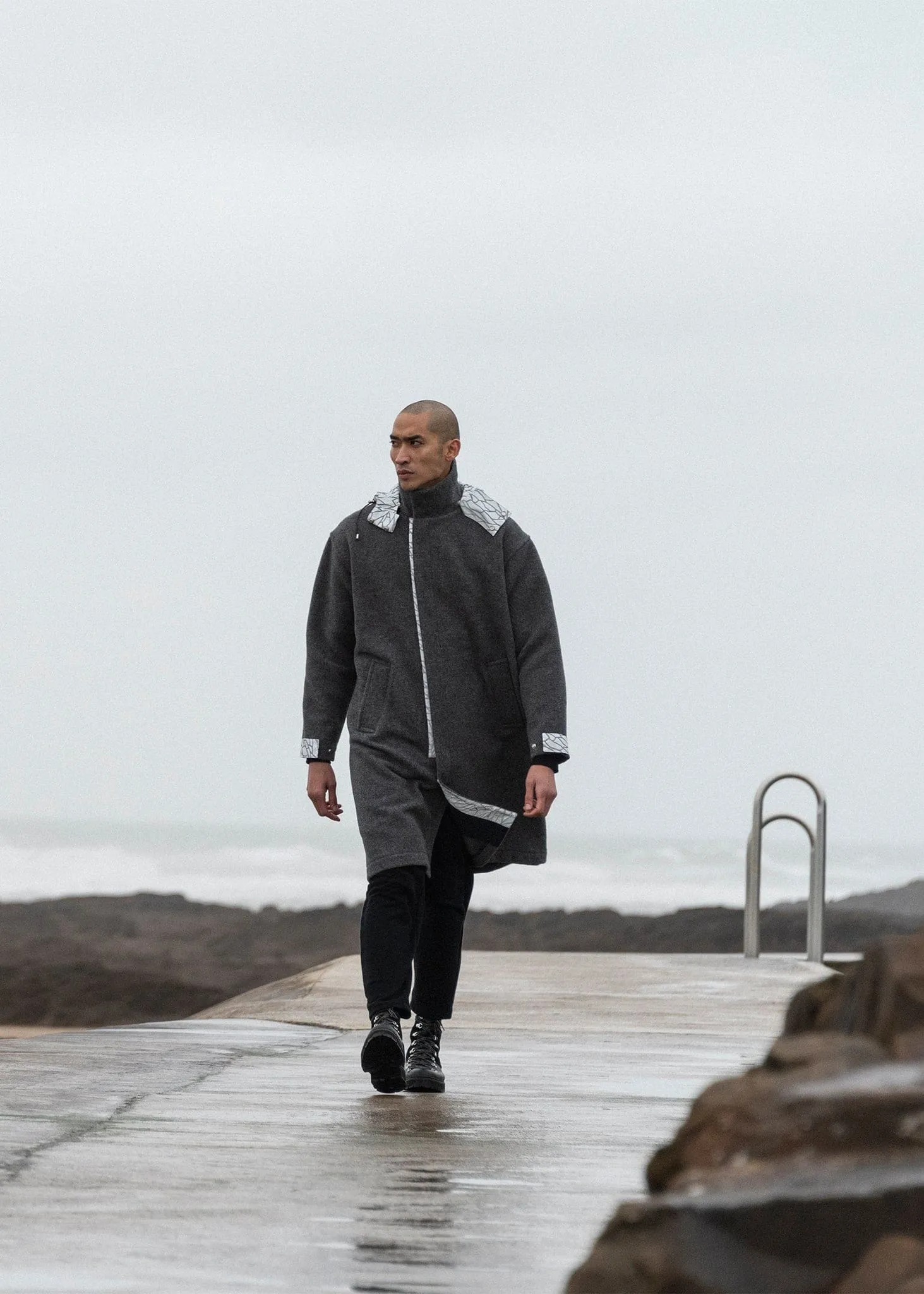 Men's Scott Parka Charcoal sold by Gloverall product image thumbnail 3