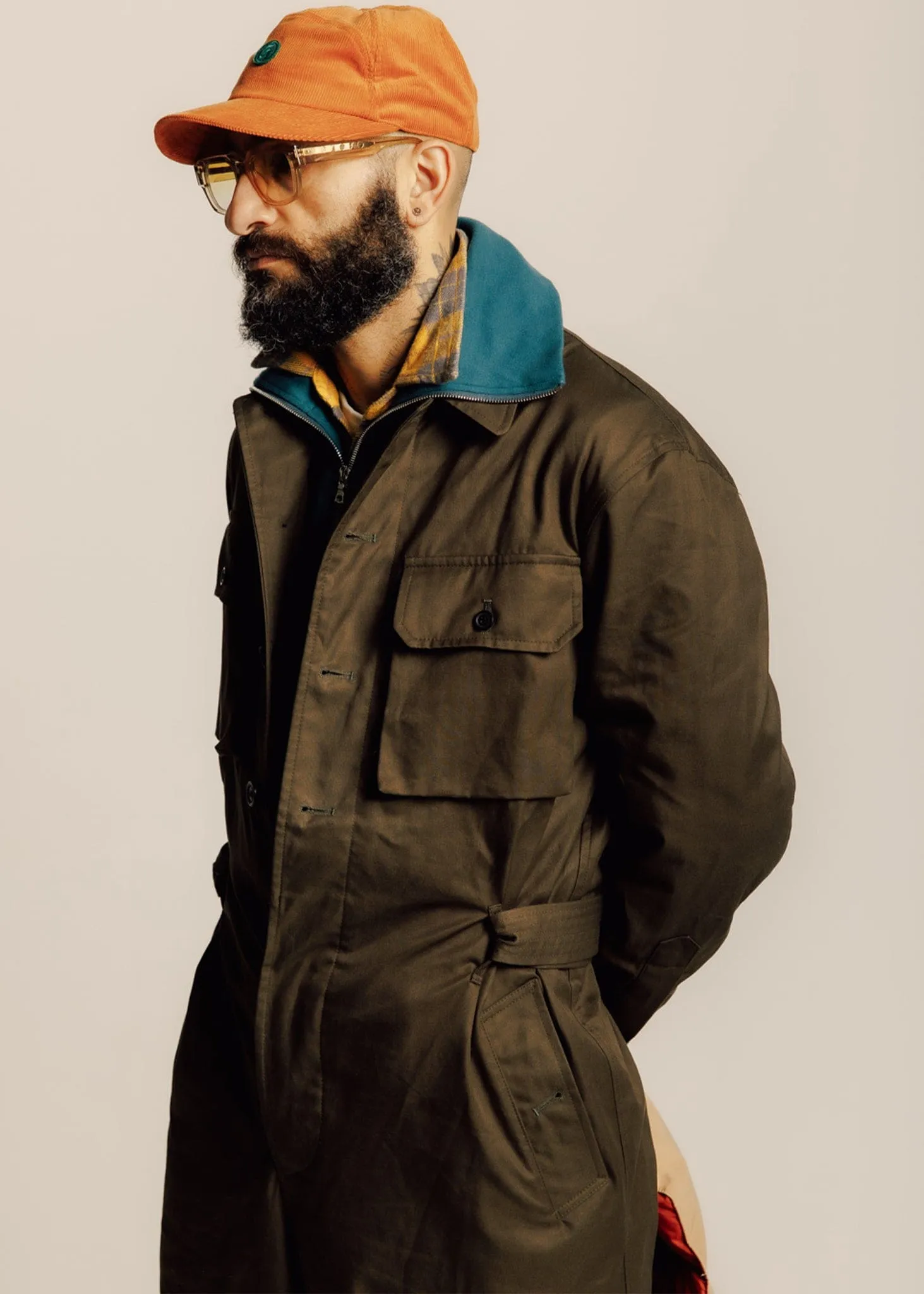 Men's Miles Overall Olive Green sold by Gloverall product image thumbnail 4