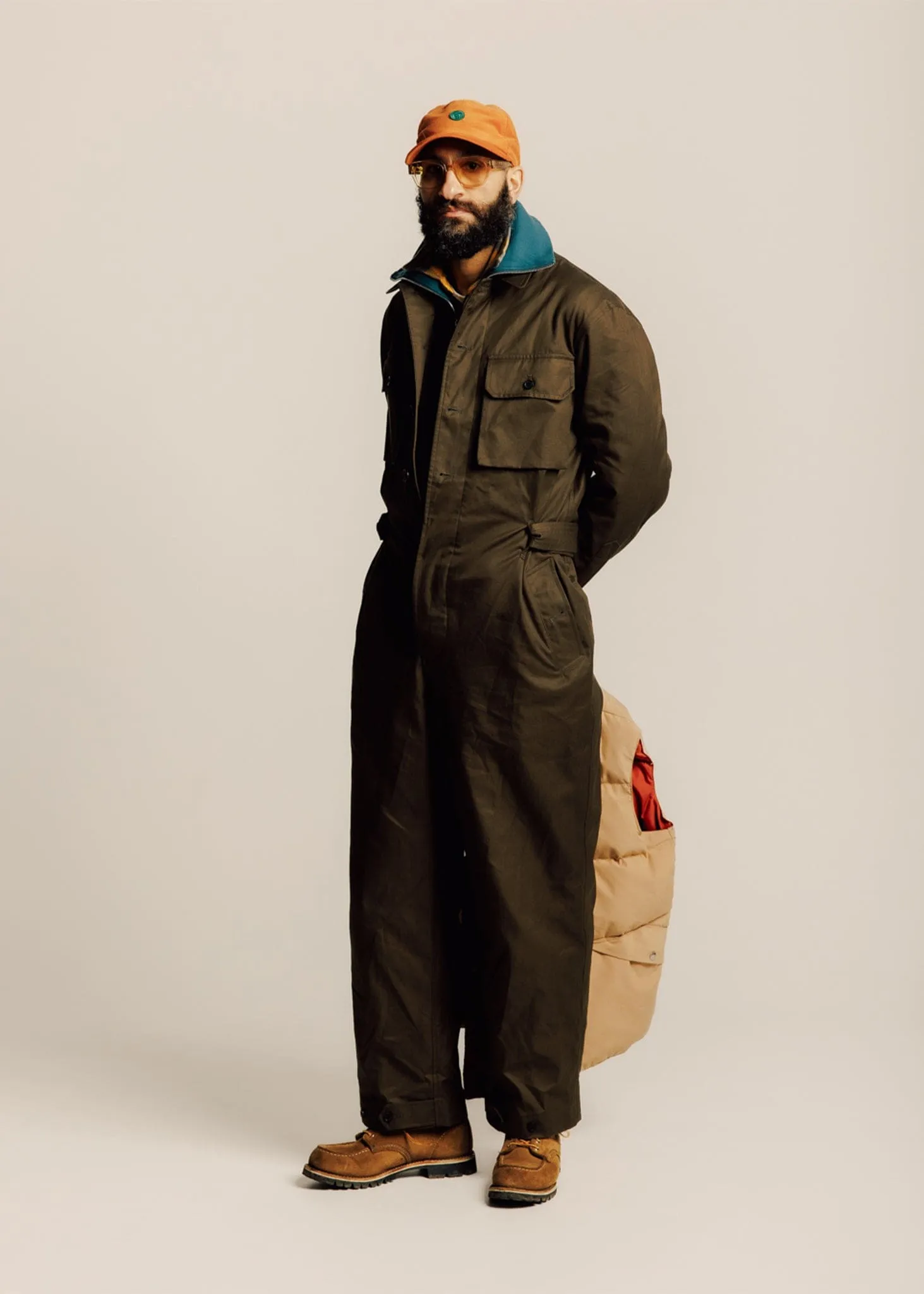 Men's Miles Overall Olive Green sold by Gloverall