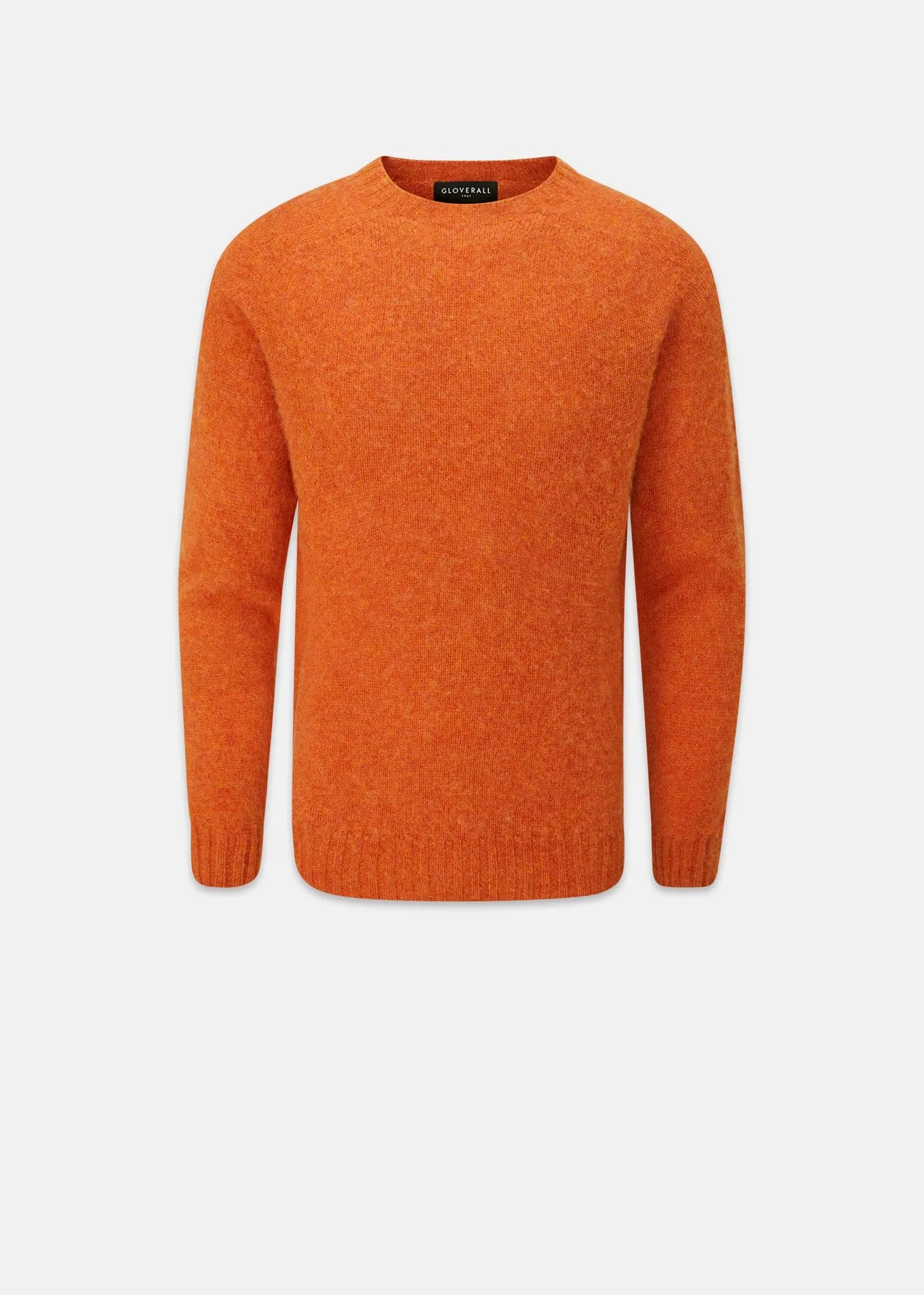 Men's Oxford Brushed Lambswool Jumper Burnt Orange sold by Gloverall product image thumbnail 4