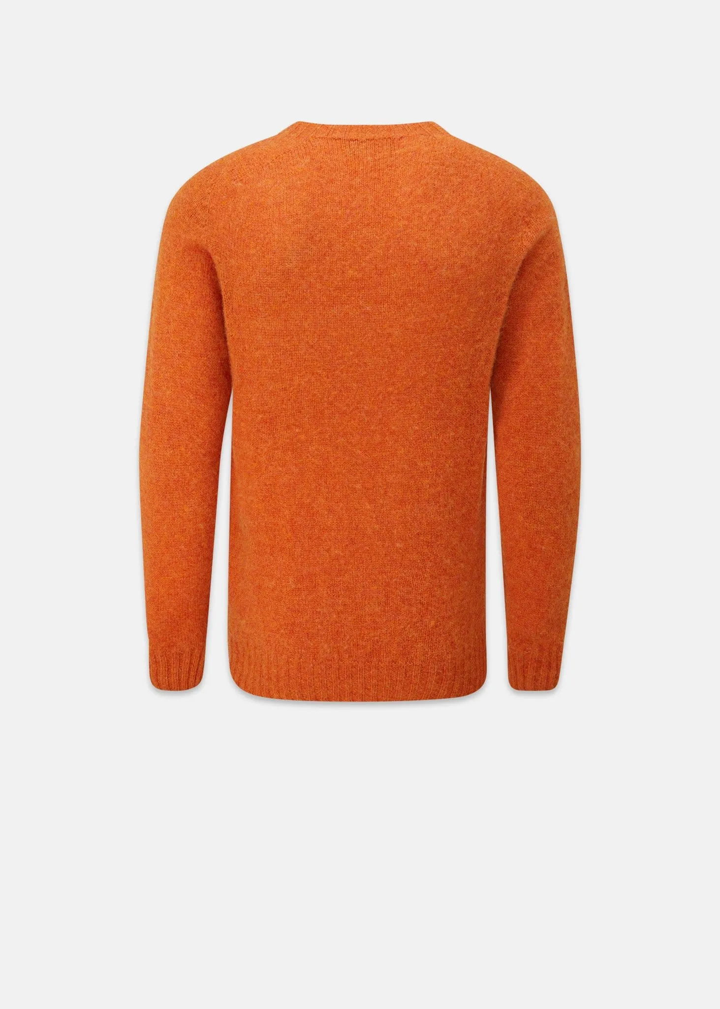Men's Oxford Brushed Lambswool Jumper Burnt Orange sold by Gloverall product image thumbnail 5