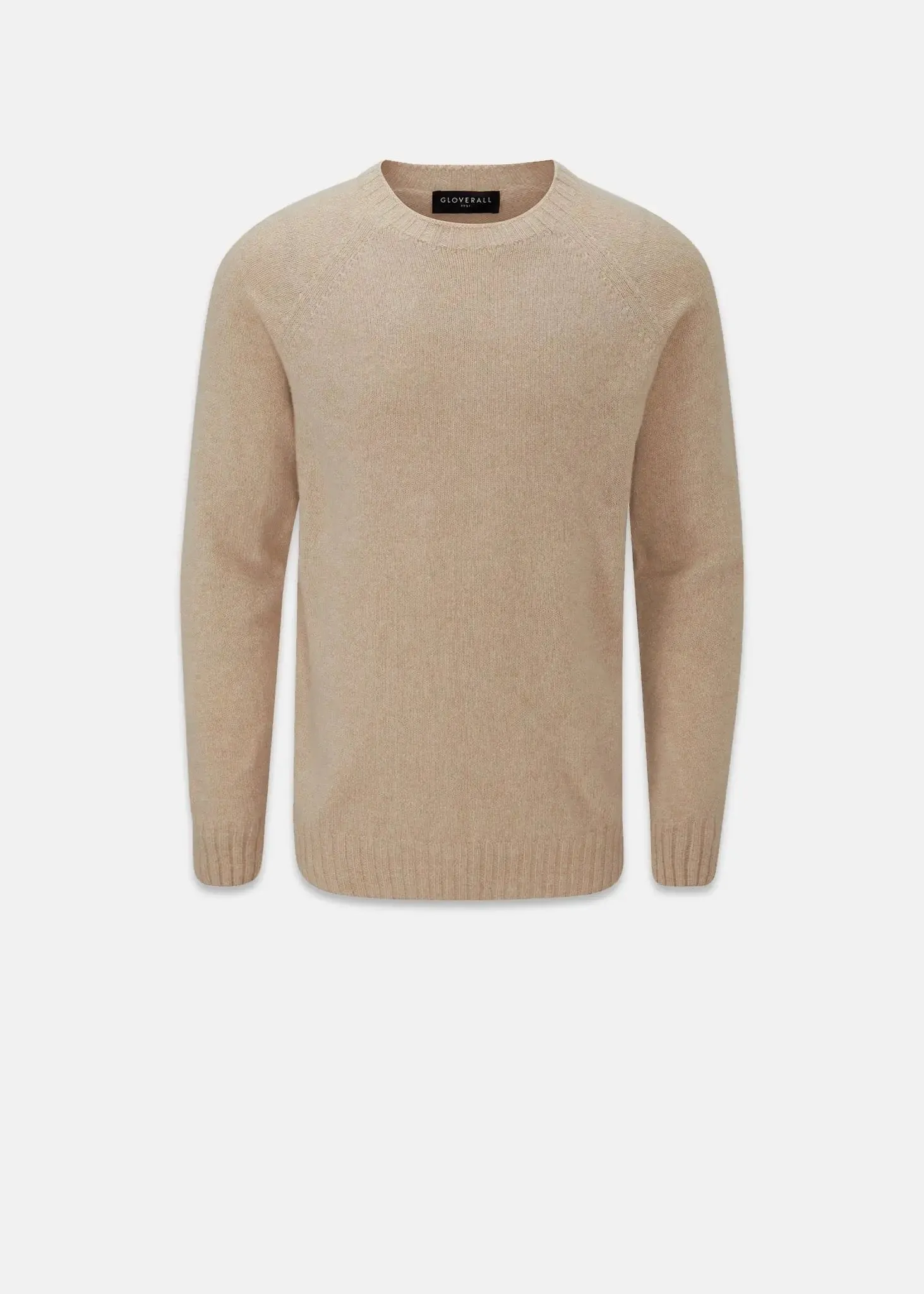 Men's Henley Lambswool Jumper Mushroom sold by Gloverall