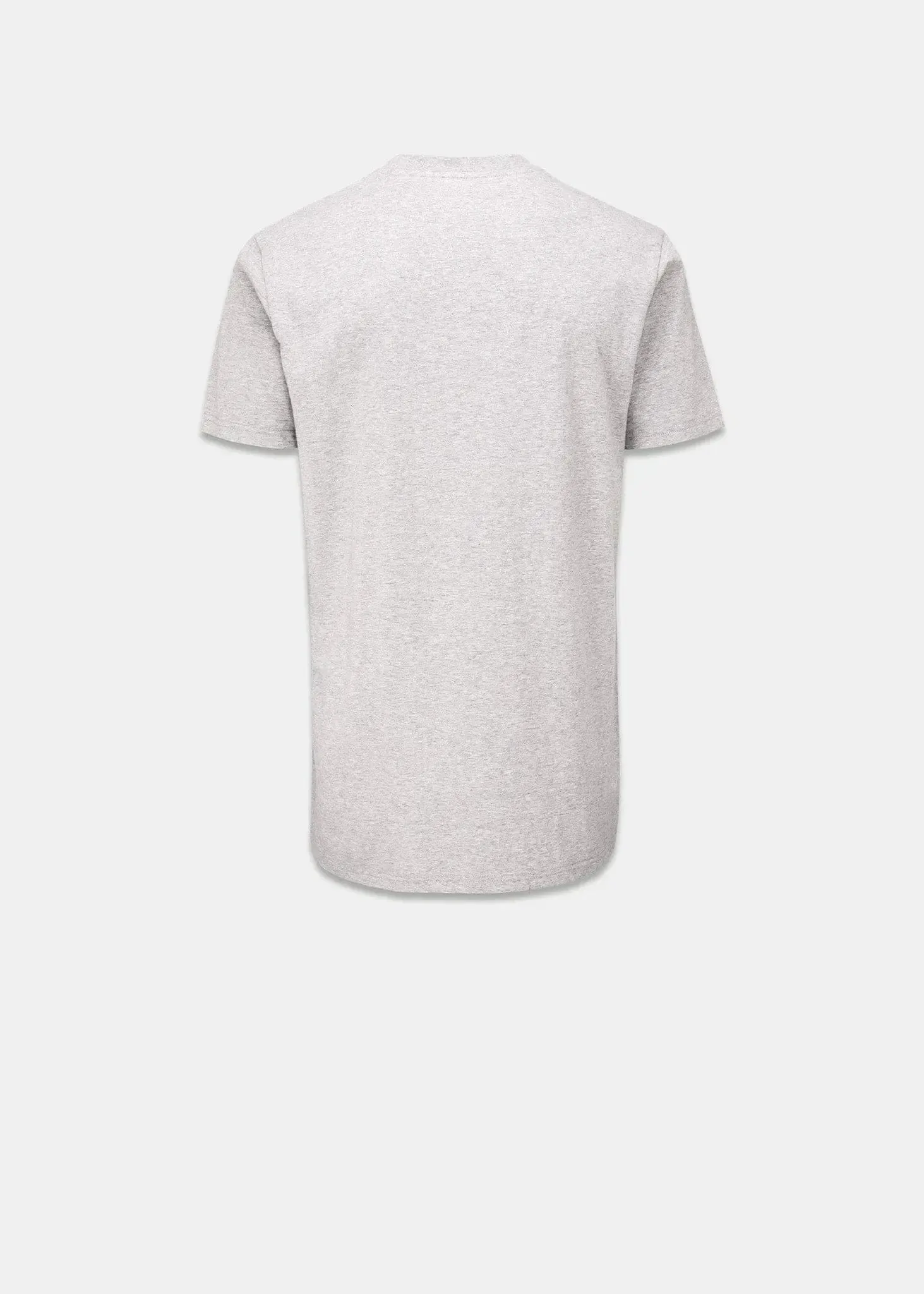 Men's Embroidered Organic Cotton T-Shirt Light Grey sold by Gloverall product image thumbnail 2