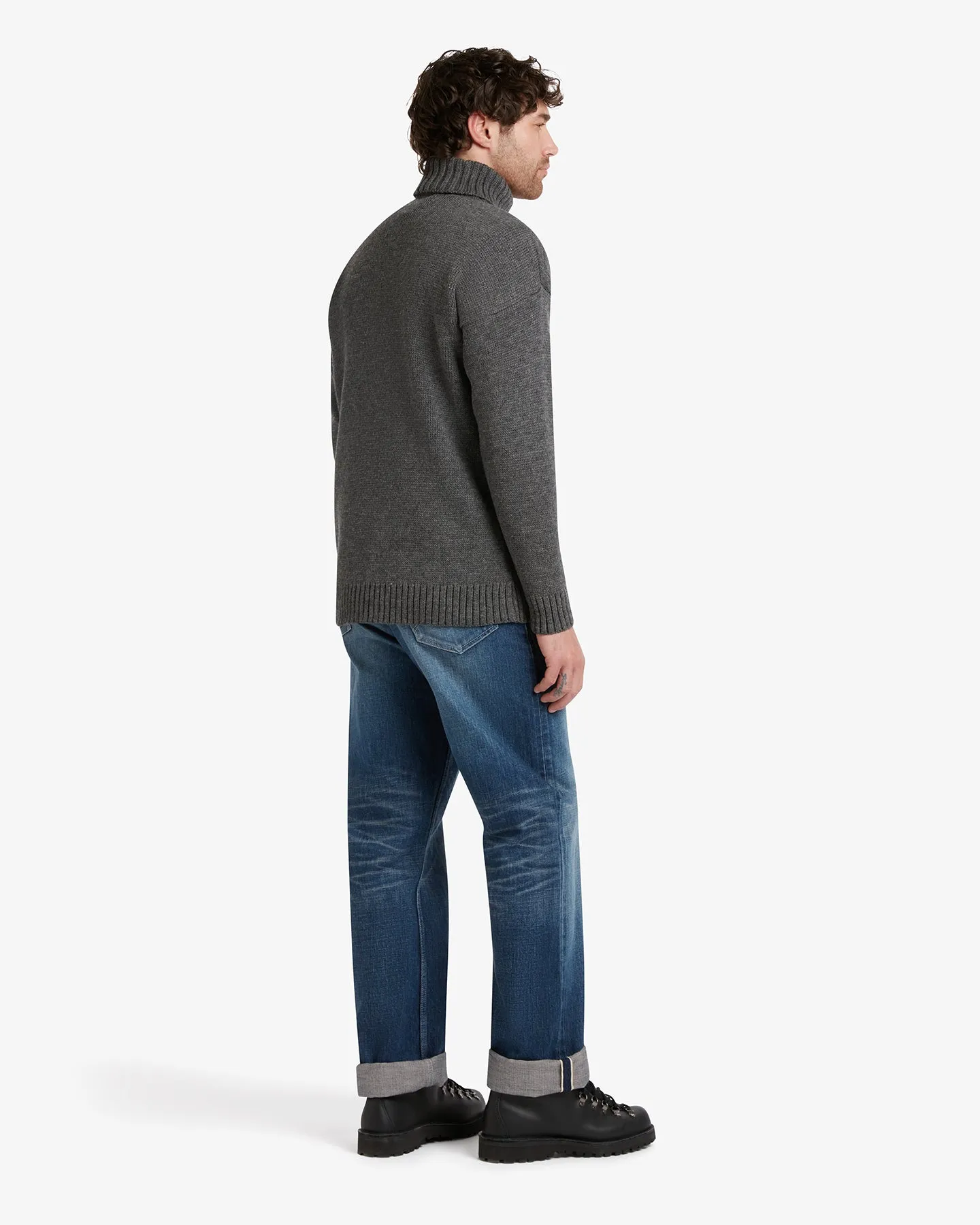Men's Submariner Jumper Charcoal sold by Gloverall product image thumbnail 3