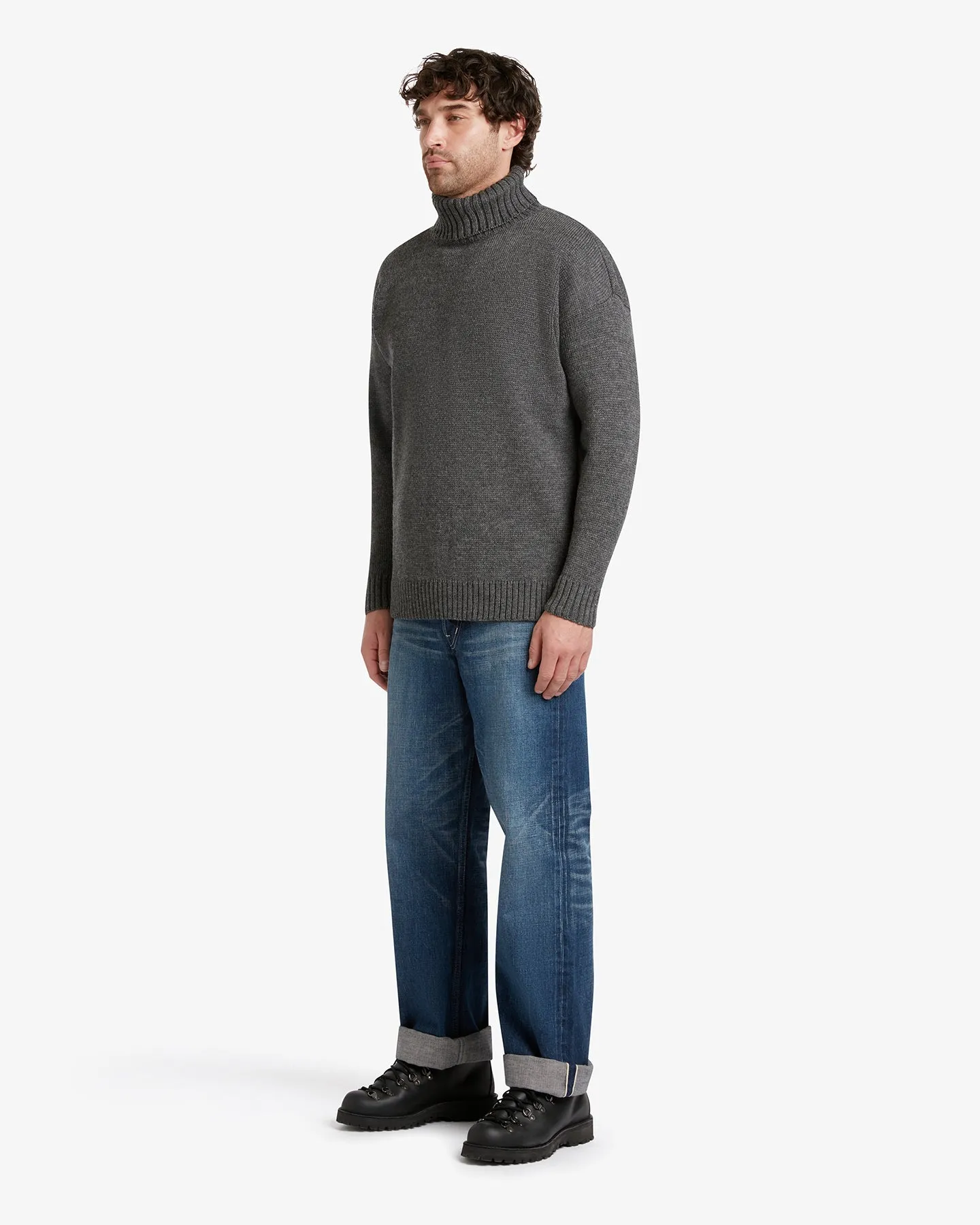 Men's Submariner Jumper Charcoal sold by Gloverall product image thumbnail 2