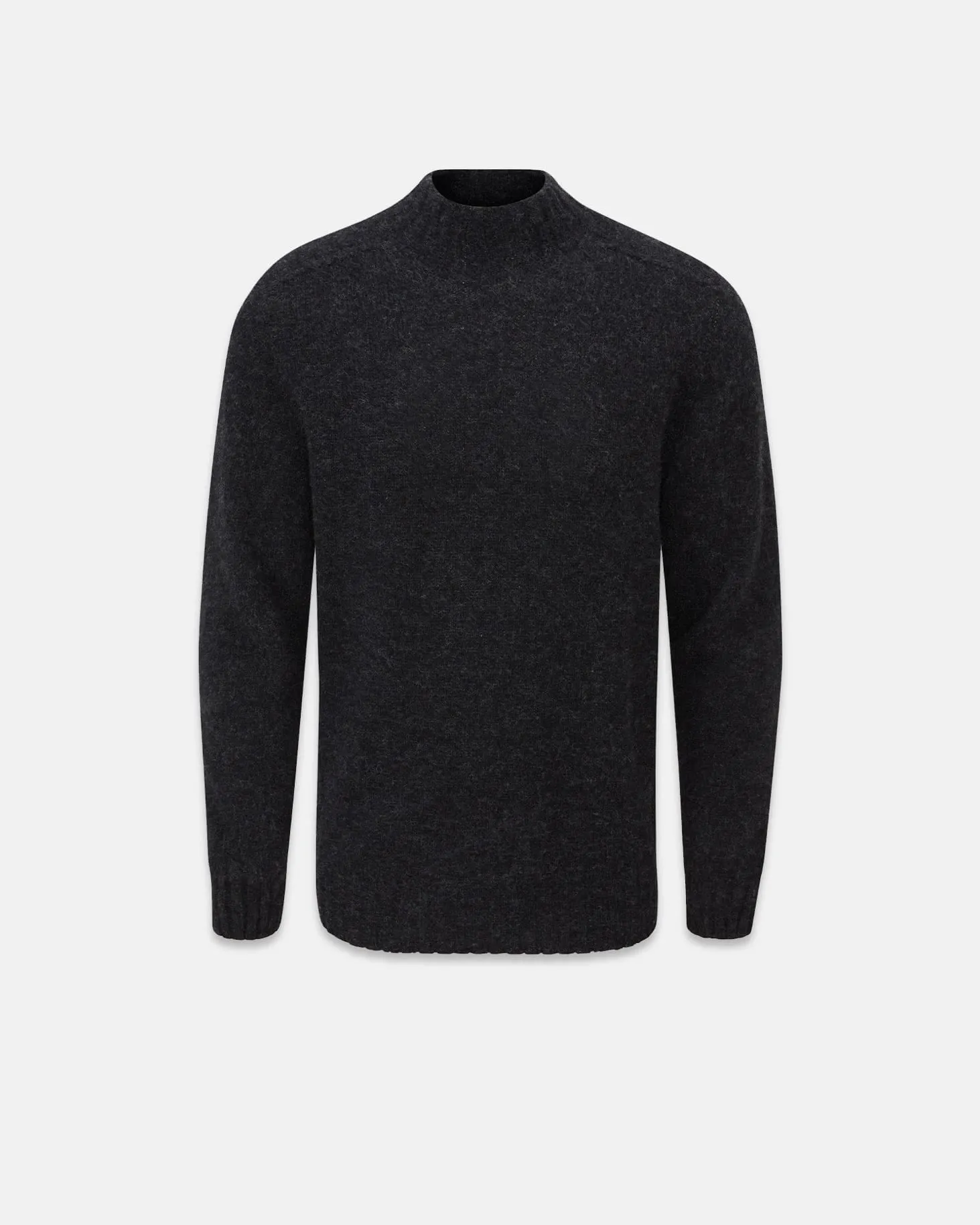 Men's Windsor Lambswool Jumper Charcoal sold by Gloverall