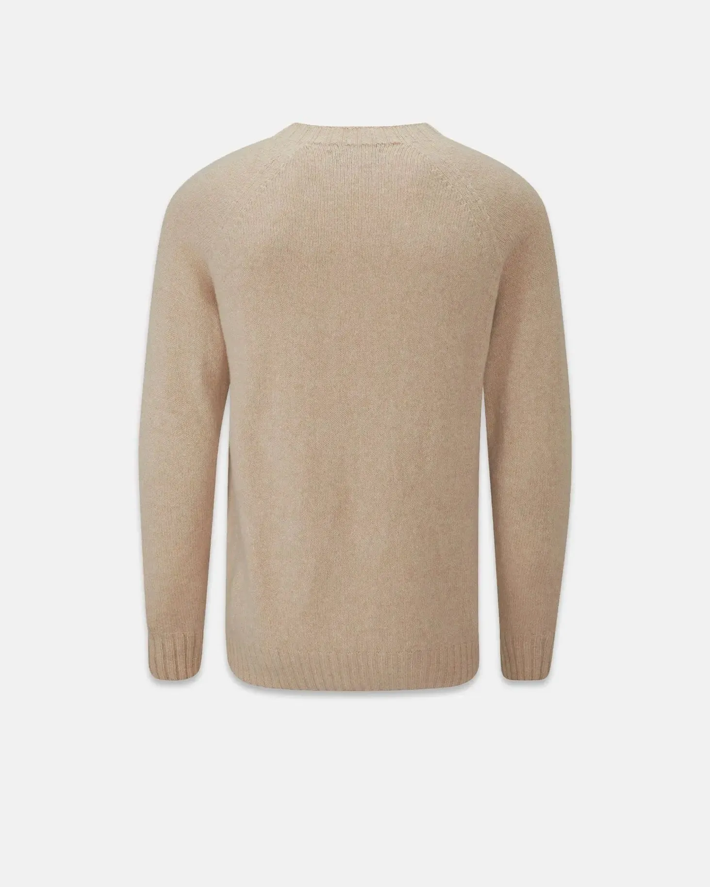 Men's Henley Lambswool Jumper Natural sold by Gloverall product image thumbnail 2