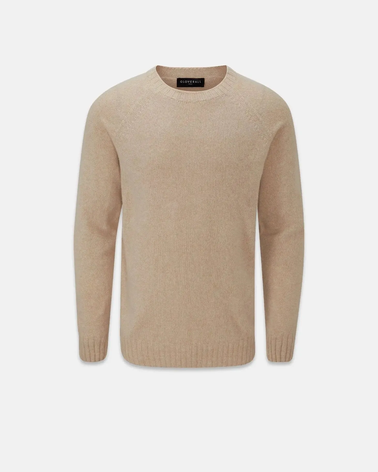 Men's Henley Lambswool Jumper Natural sold by Gloverall
