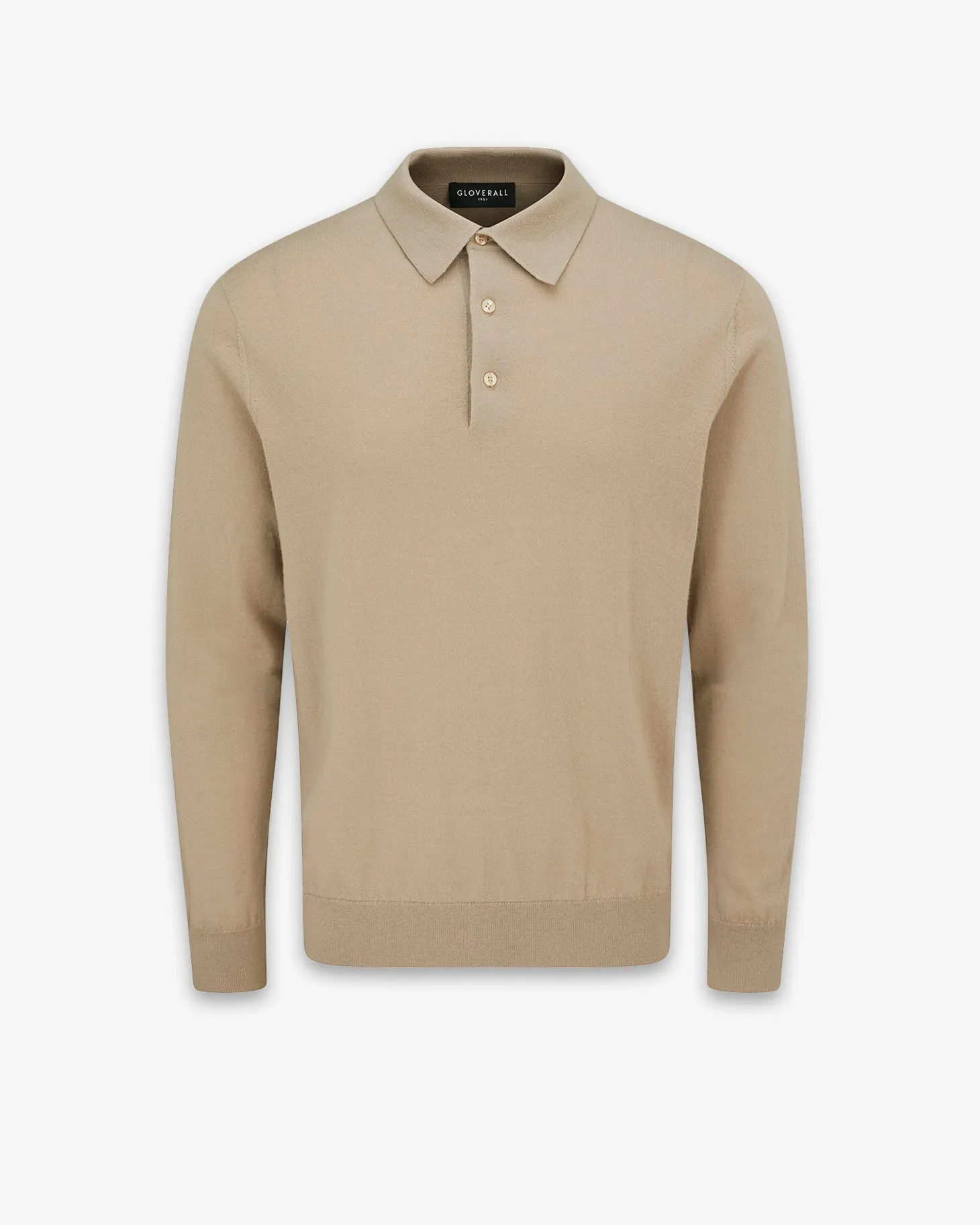 Men's Long Sleeve Knitted Polo Shirt sold by Gloverall