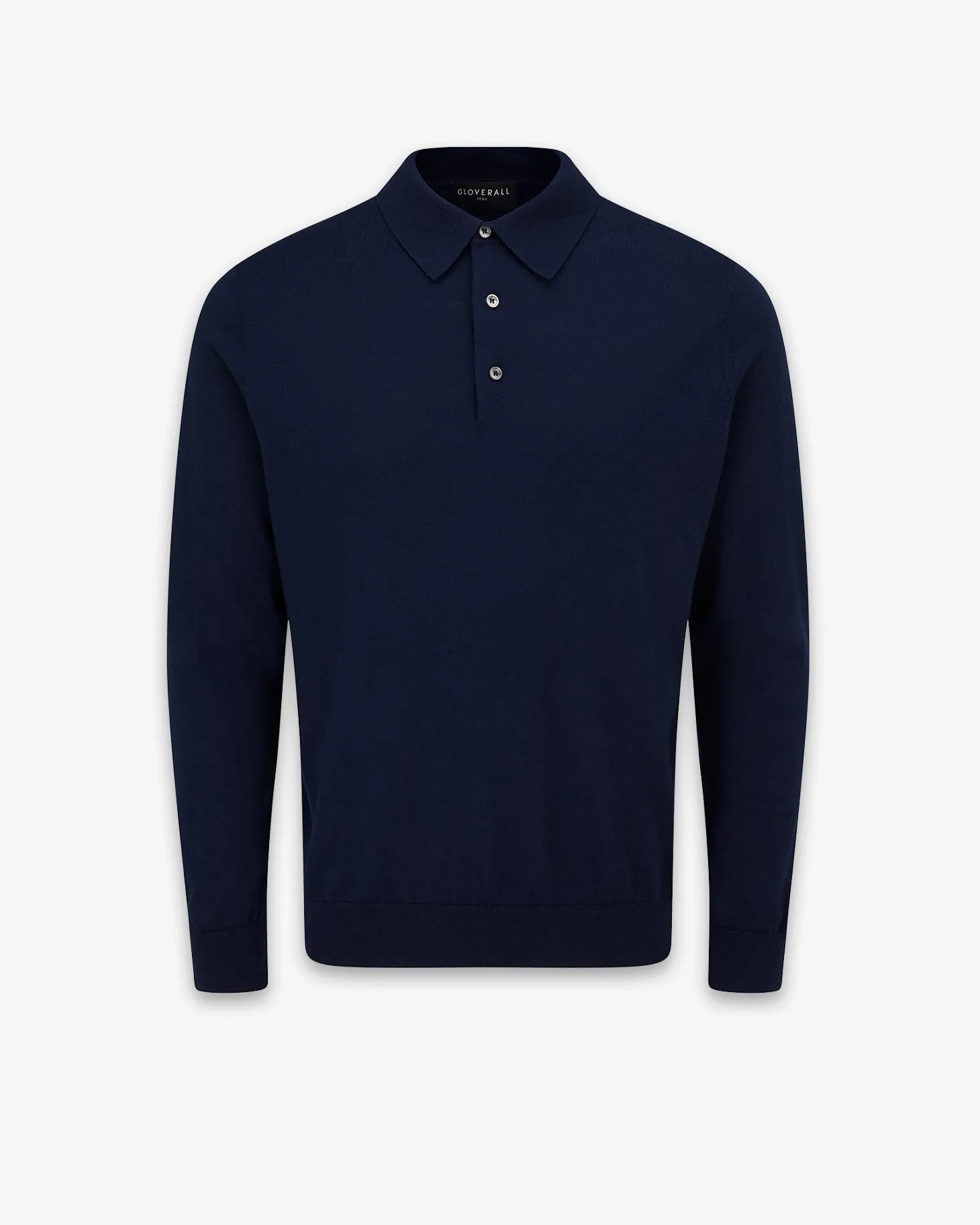 Men's Long Sleeve Knitted Polo Shirt sold by Gloverall product image thumbnail 4