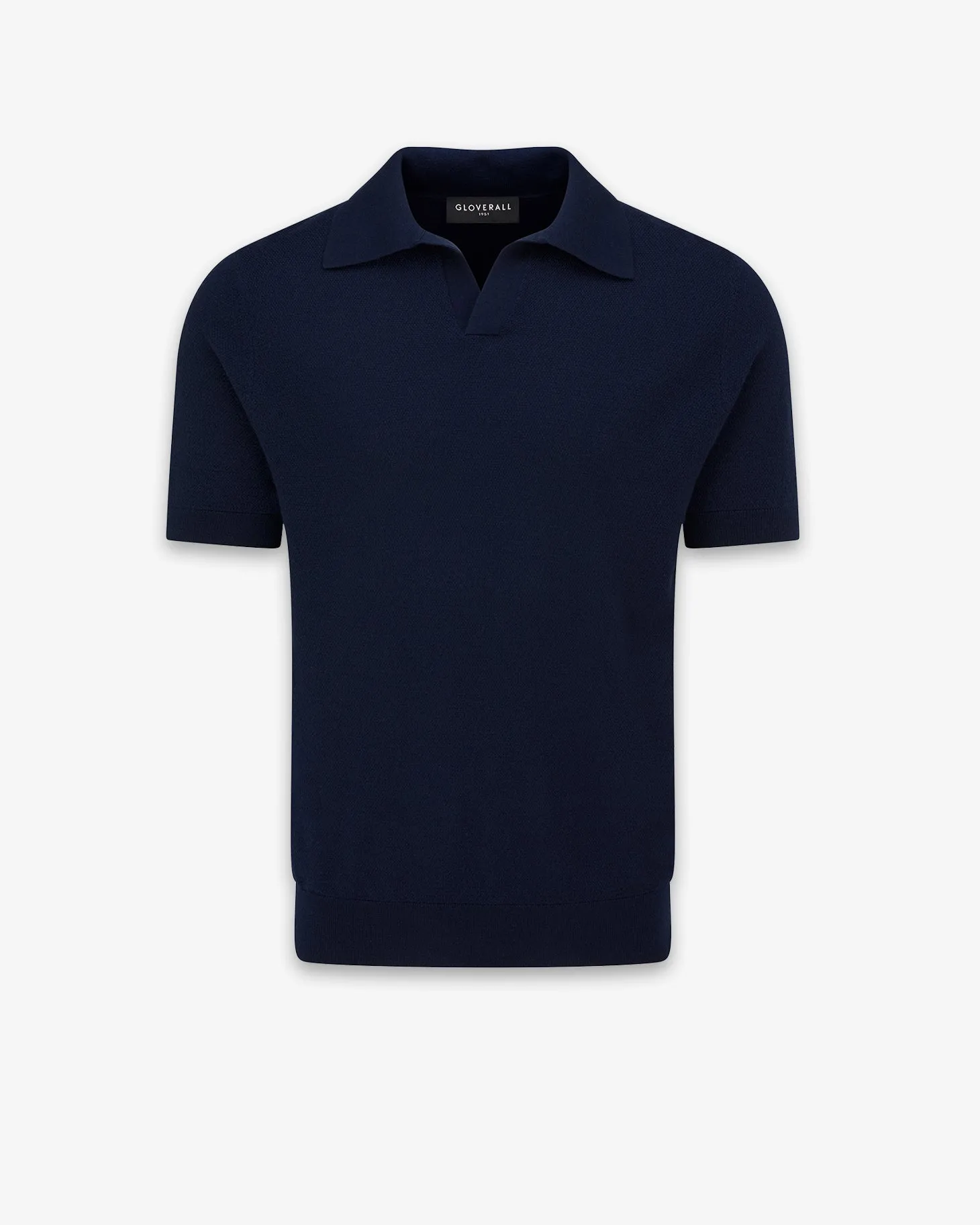 Men's Short Sleeve Knitted Polo Shirt sold by Gloverall product image thumbnail 3