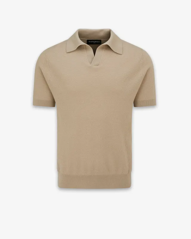 Men's Short Sleeve Knitted Polo Shirt made by Gloverall