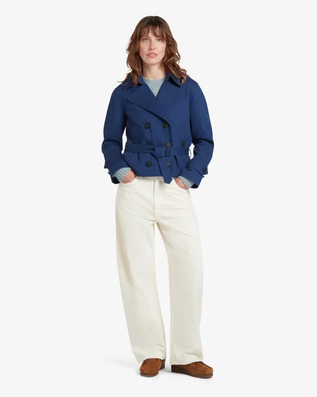 Women's Bacall Cropped Trench Coat made by Gloverall
