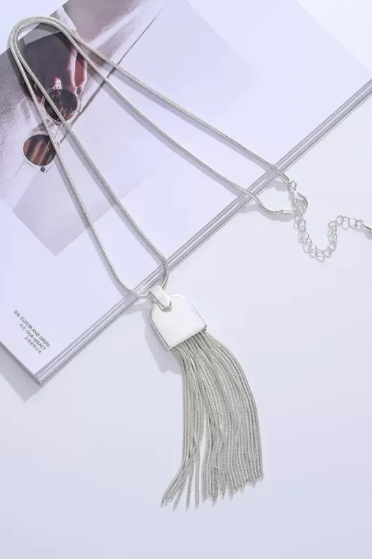 Long Tassel Pendant Necklace - Best Seller for Boutique 💎 made by Leto Collection