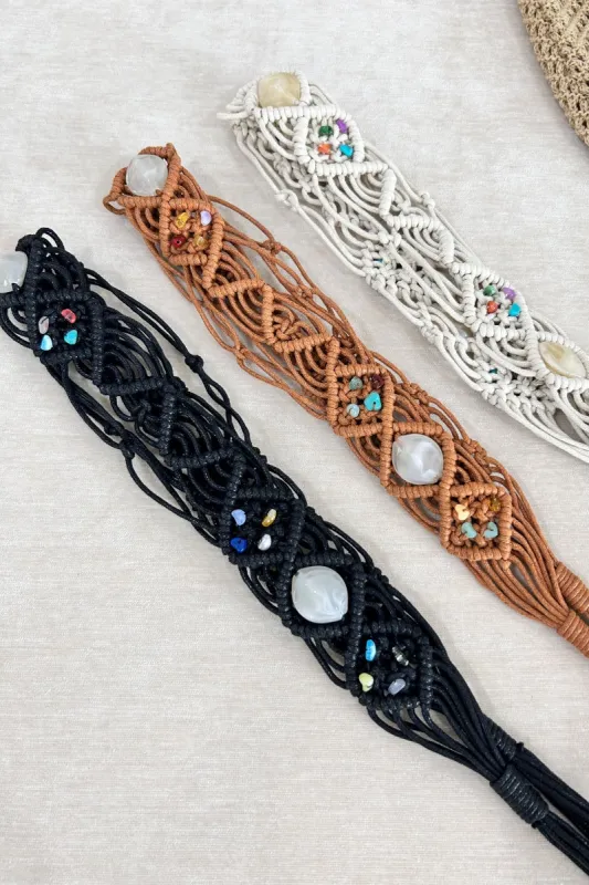 Handwoven Bohemian Belt – Vintage Decorative Waistband 🌸🧵 made by Leto Collection