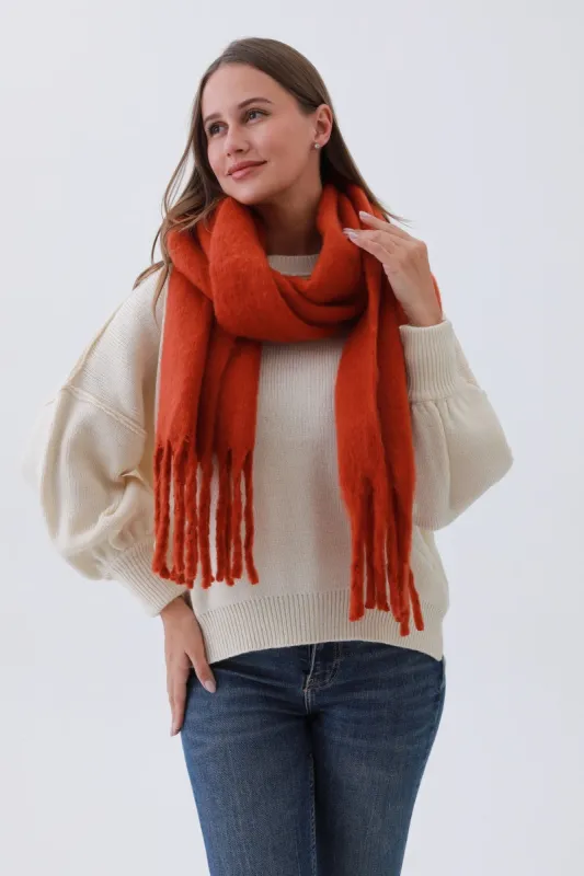 Classic Tassel Knit Scarf – Bestselling Winter Essential❄️✨ made by Leto Collection