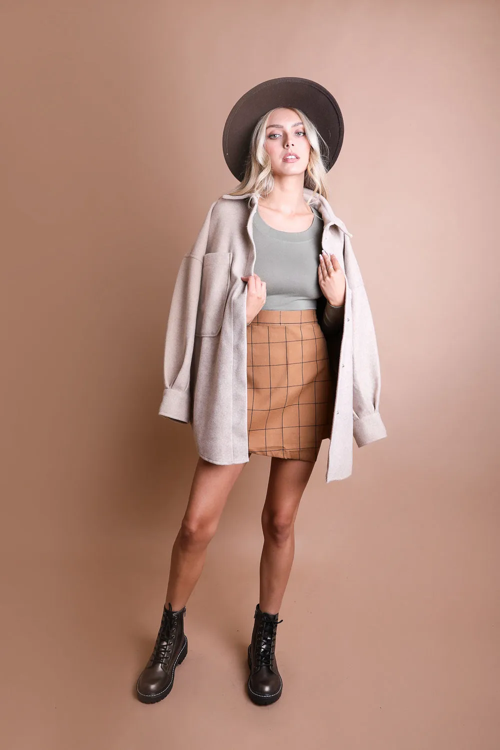 Long Sleeve Fitted Crop Top sold by Leto Collection product image thumbnail 4