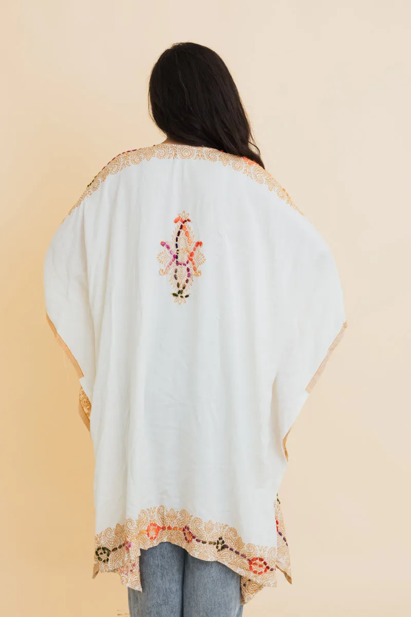 Bohemian Artisan Stitch Tapestry Kimono sold by Leto Collection product image thumbnail 5