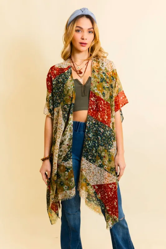 Floral Fantasy Kimono sold by Leto Collection