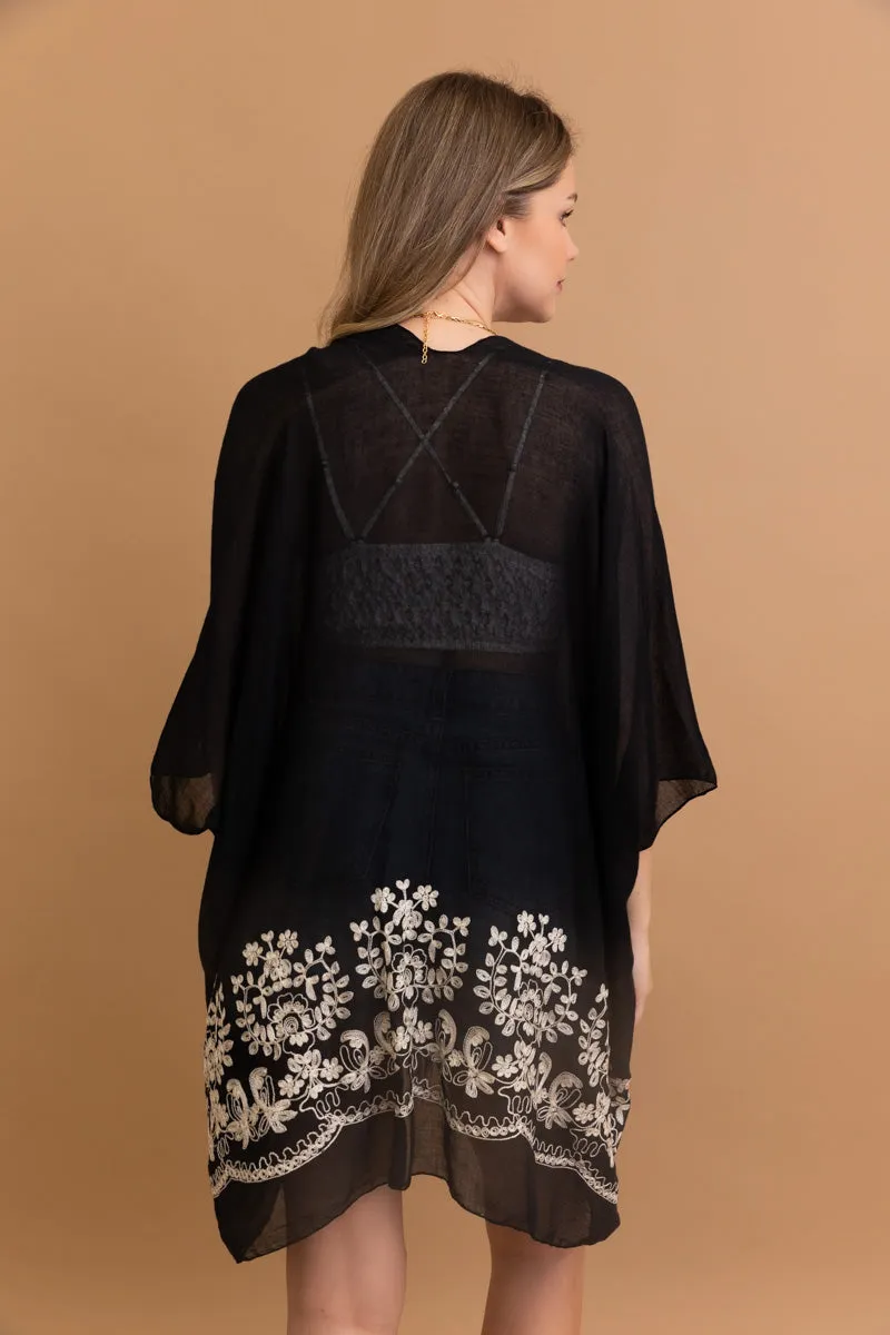 Enchanted Bloom Kimono – Floral Elegance in Every Detail sold by Leto Collection product image thumbnail 2