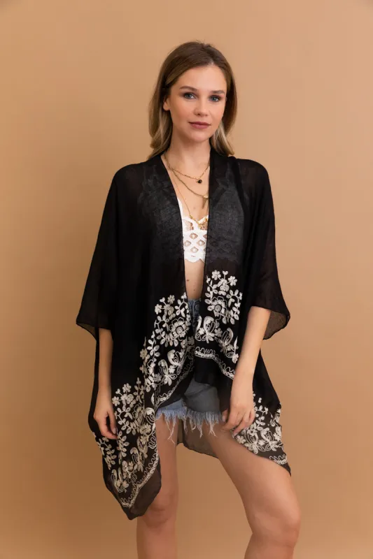 Enchanted Bloom Kimono – Floral Elegance in Every Detail sold by Leto Collection