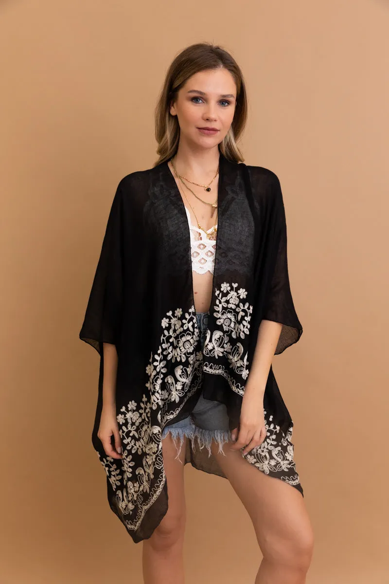 Enchanted Bloom Kimono – Floral Elegance in Every Detail sold by Leto Collection