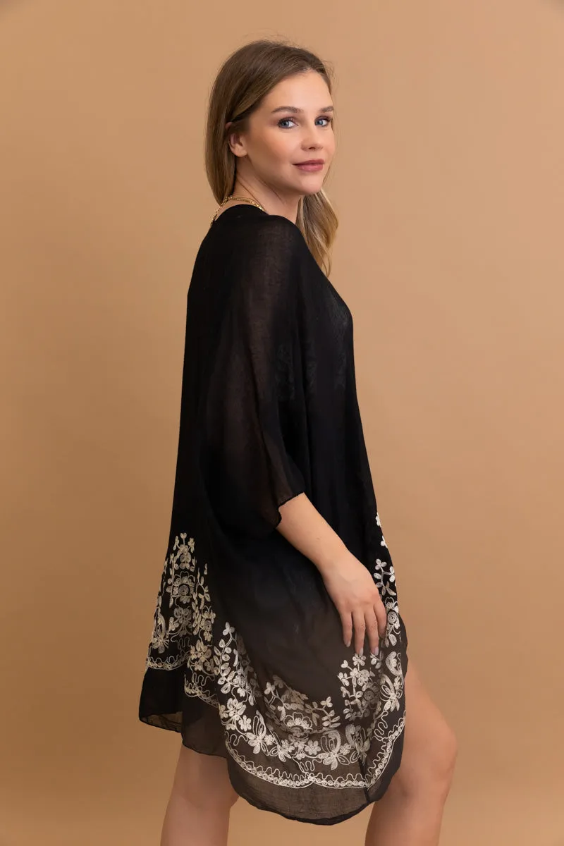 Enchanted Bloom Kimono – Floral Elegance in Every Detail sold by Leto Collection product image thumbnail 3