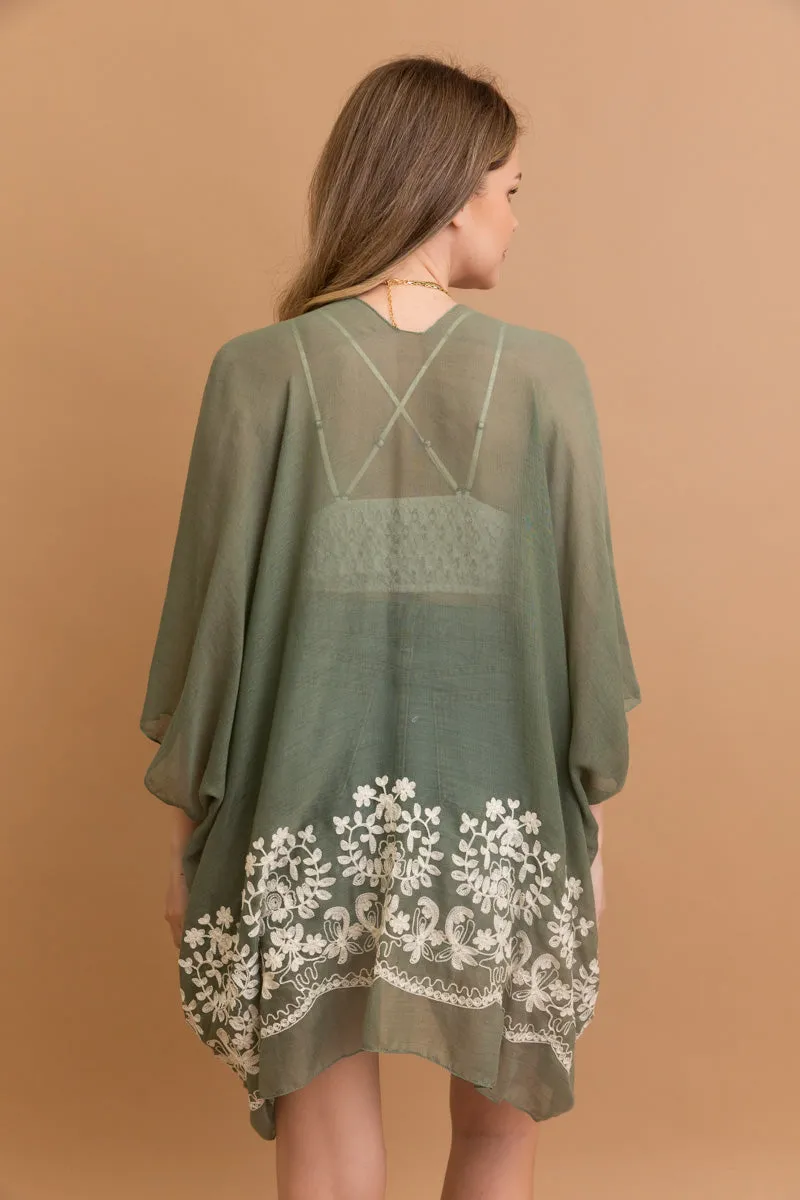 Enchanted Bloom Kimono – Floral Elegance in Every Detail sold by Leto Collection product image thumbnail 5