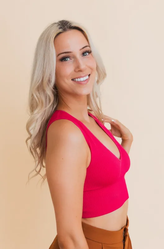 Eco Chic Ribbed Harmony Crop Top sold by Leto Collection