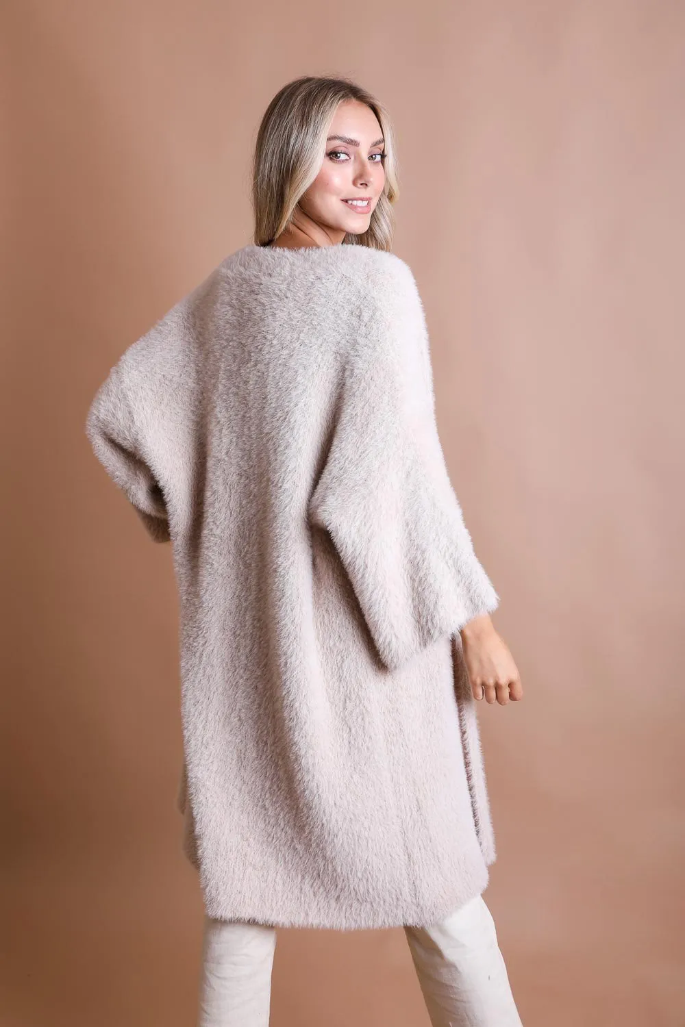 Luxe Mohair Knit Cardigan sold by Leto Collection product image thumbnail 2