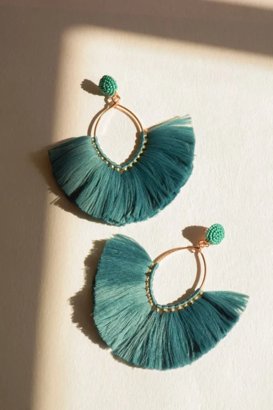 Marquise Hoop & Fan Earrings made by Leto Collection