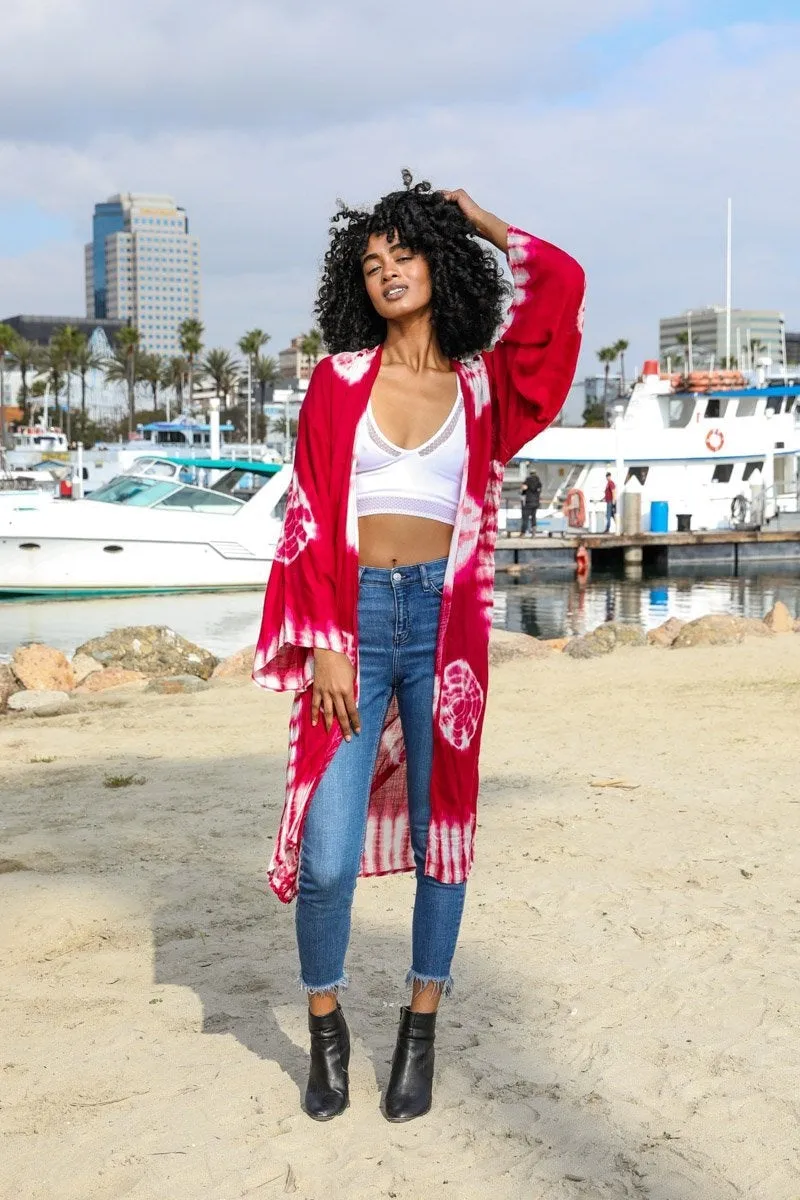 Tie Dye Kimono sold by Leto Collection product image thumbnail 5
