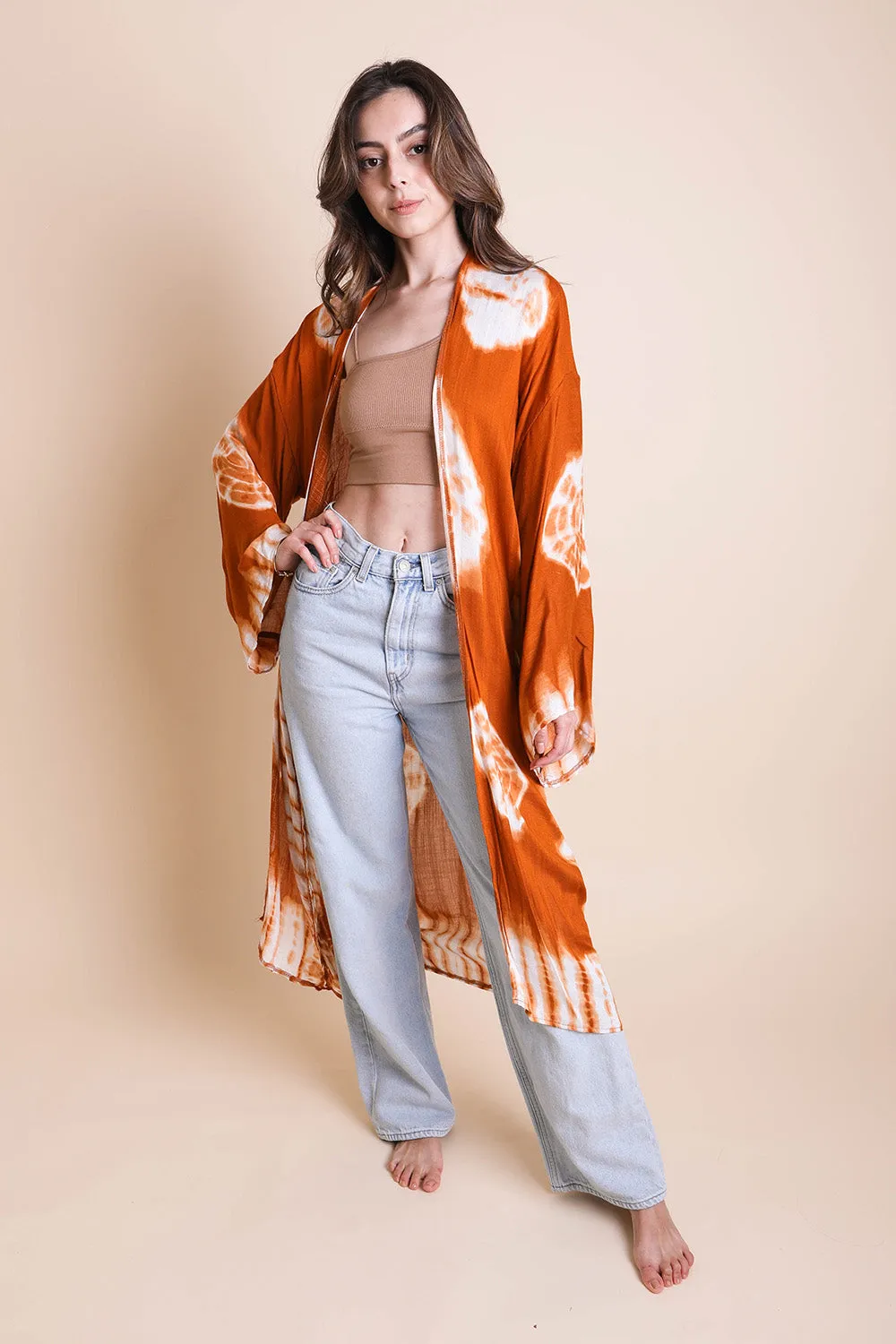Tie Dye Kimono sold by Leto Collection product image thumbnail 3