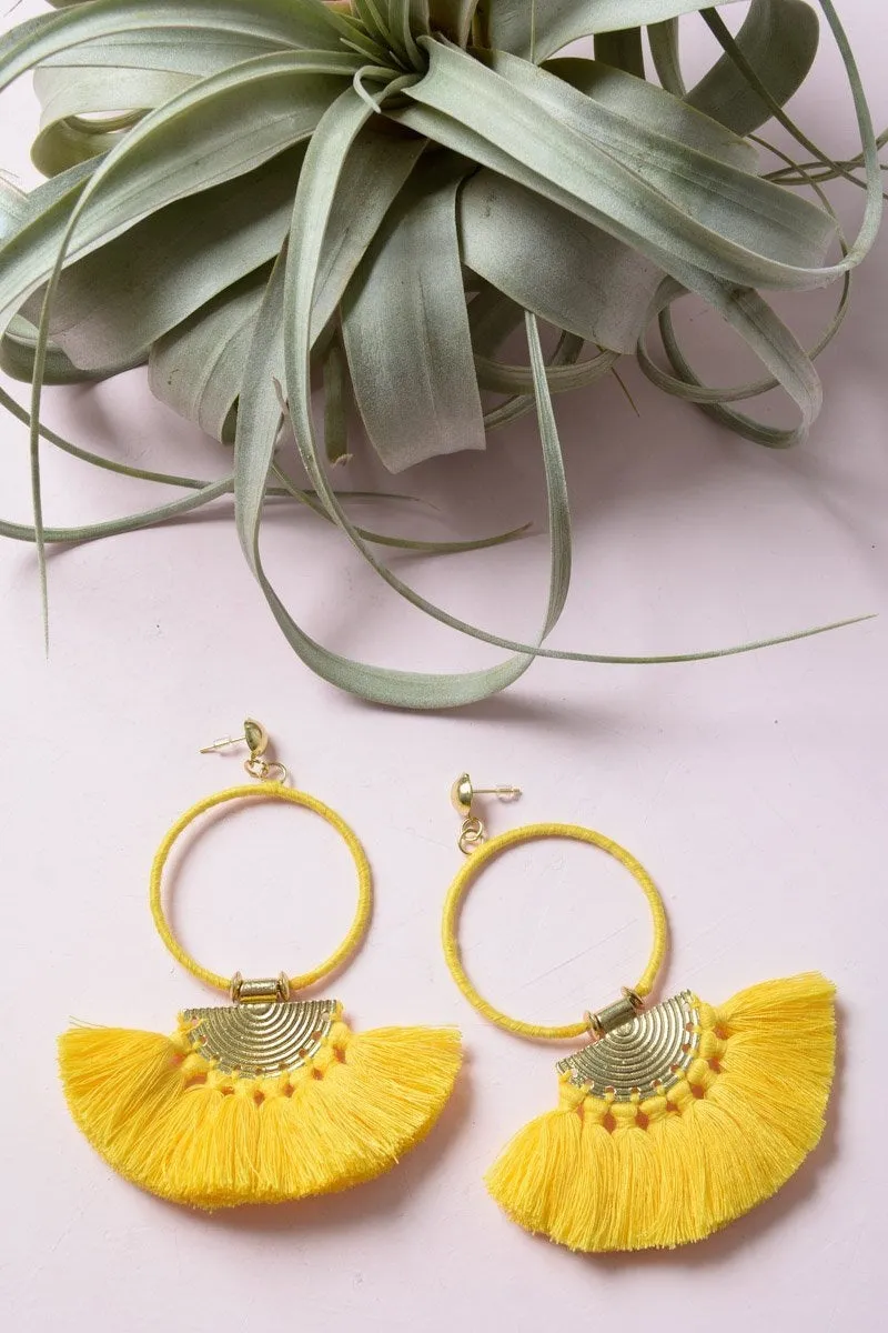 Drop Tassel Fan Earrings sold by Leto Collection product image thumbnail 2