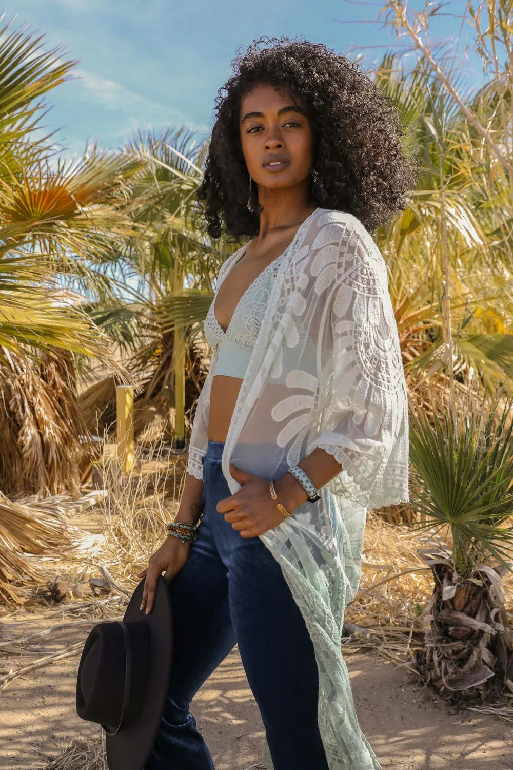 Ombre Bohemian Lace Kimono sold by Leto Collection product image thumbnail 3