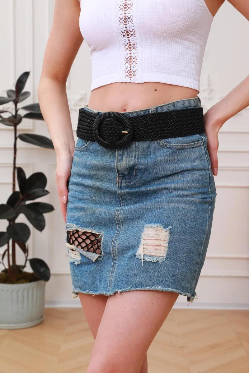 Handwoven Bohemian Waxed Cord Braided Belt sold by Leto Collection product image thumbnail 3