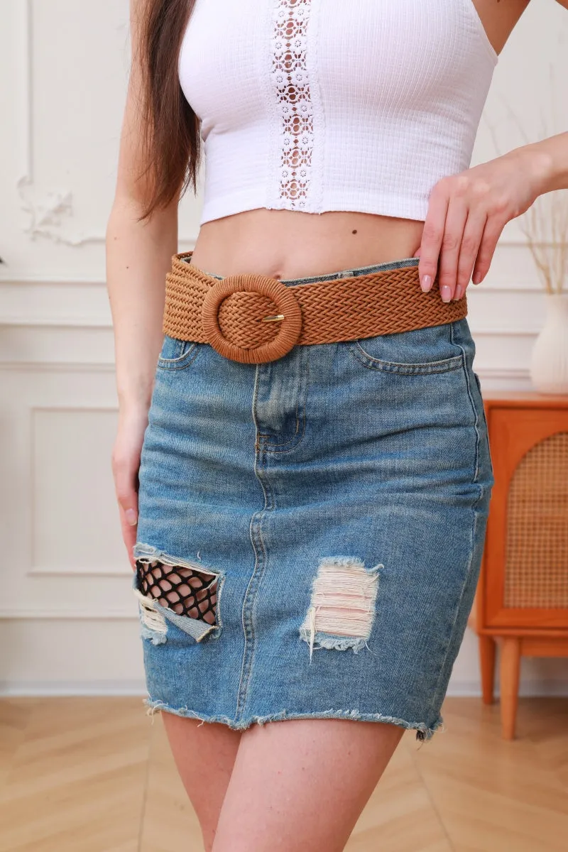 Handwoven Bohemian Waxed Cord Braided Belt sold by Leto Collection product image thumbnail 4