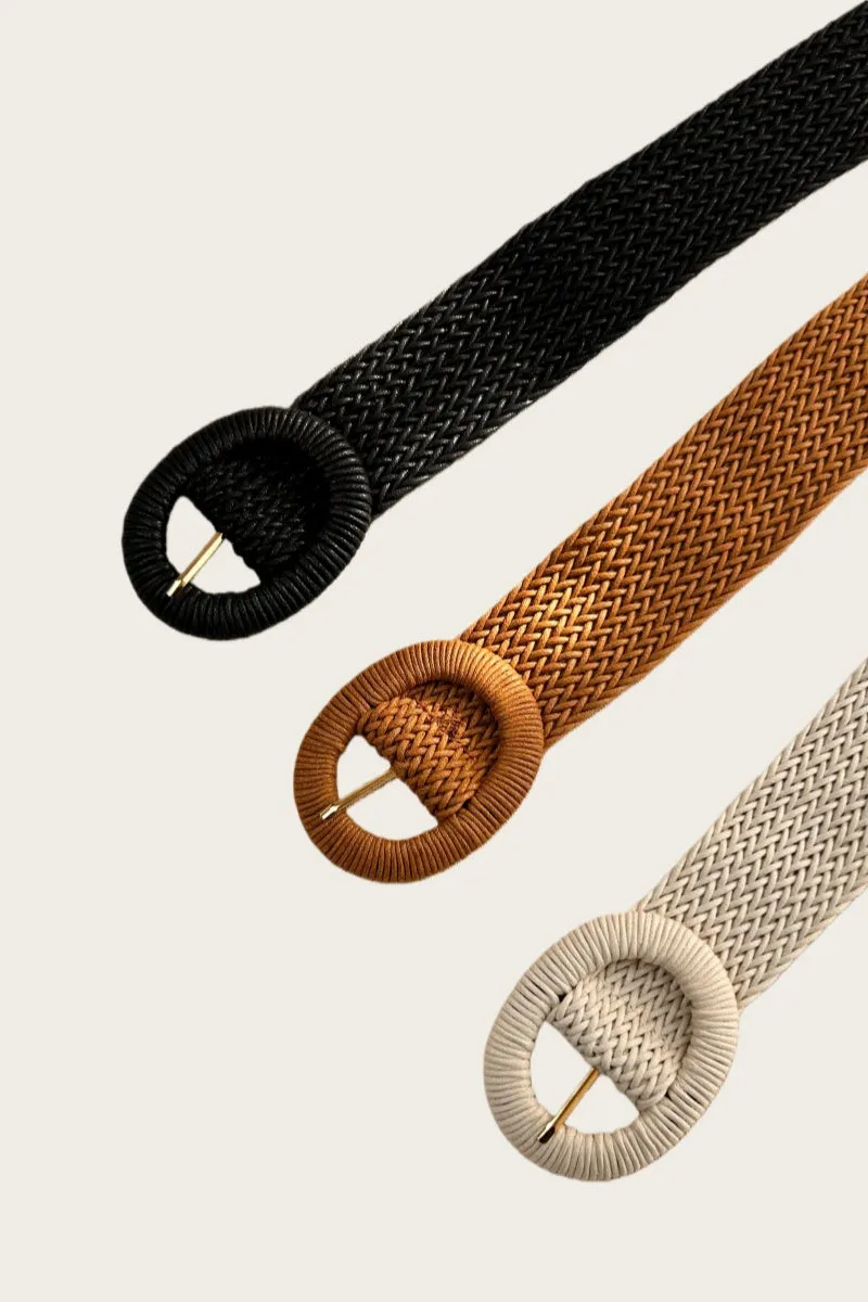 Handwoven Bohemian Waxed Cord Braided Belt sold by Leto Collection product image thumbnail 2