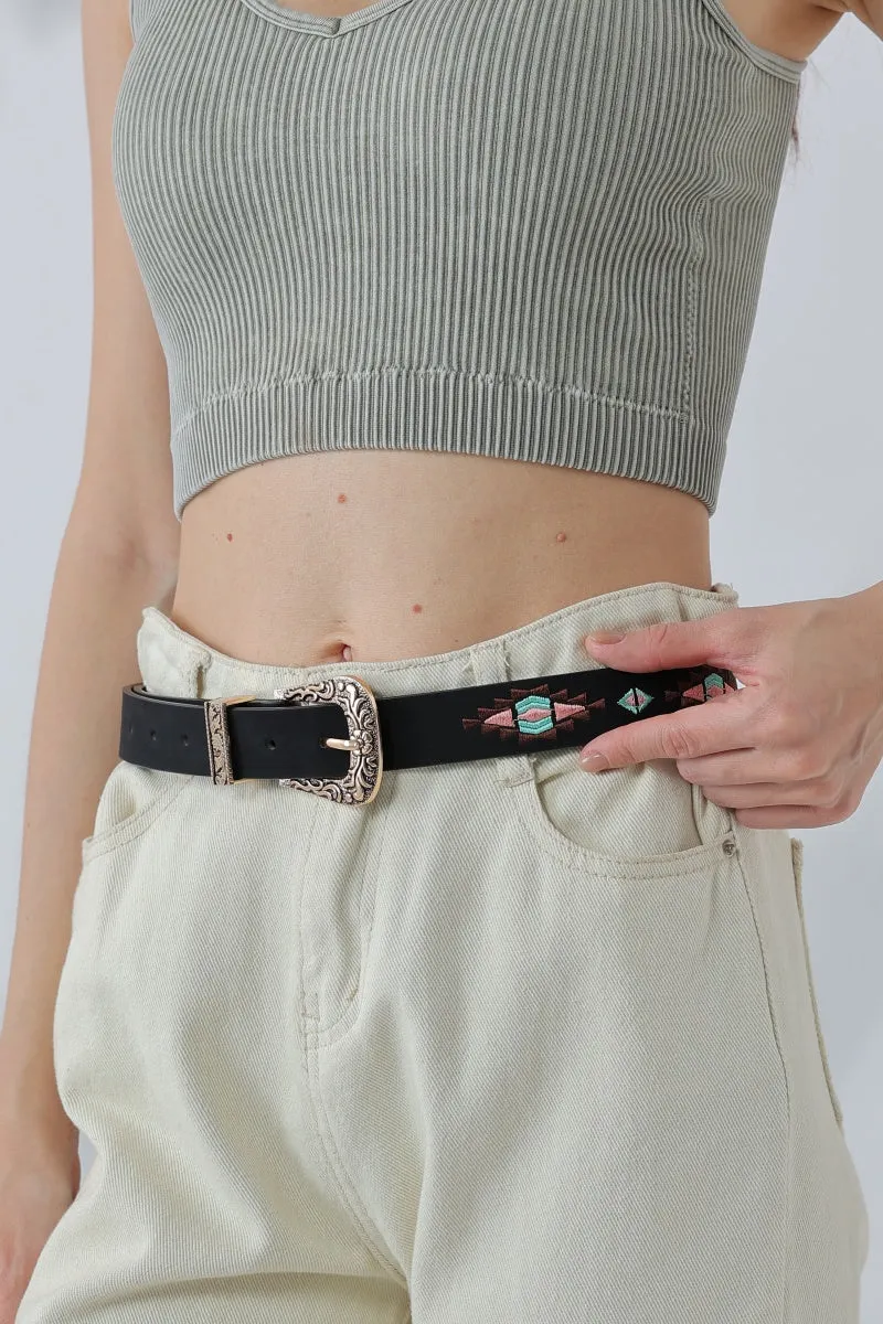 Wanderlust: Vintage Boho Ethnic Pattern Buckle Belt sold by Leto Collection product image thumbnail 2