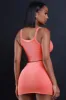 Mean It Cropped Skirt Set - Orange sold by Swankaposh