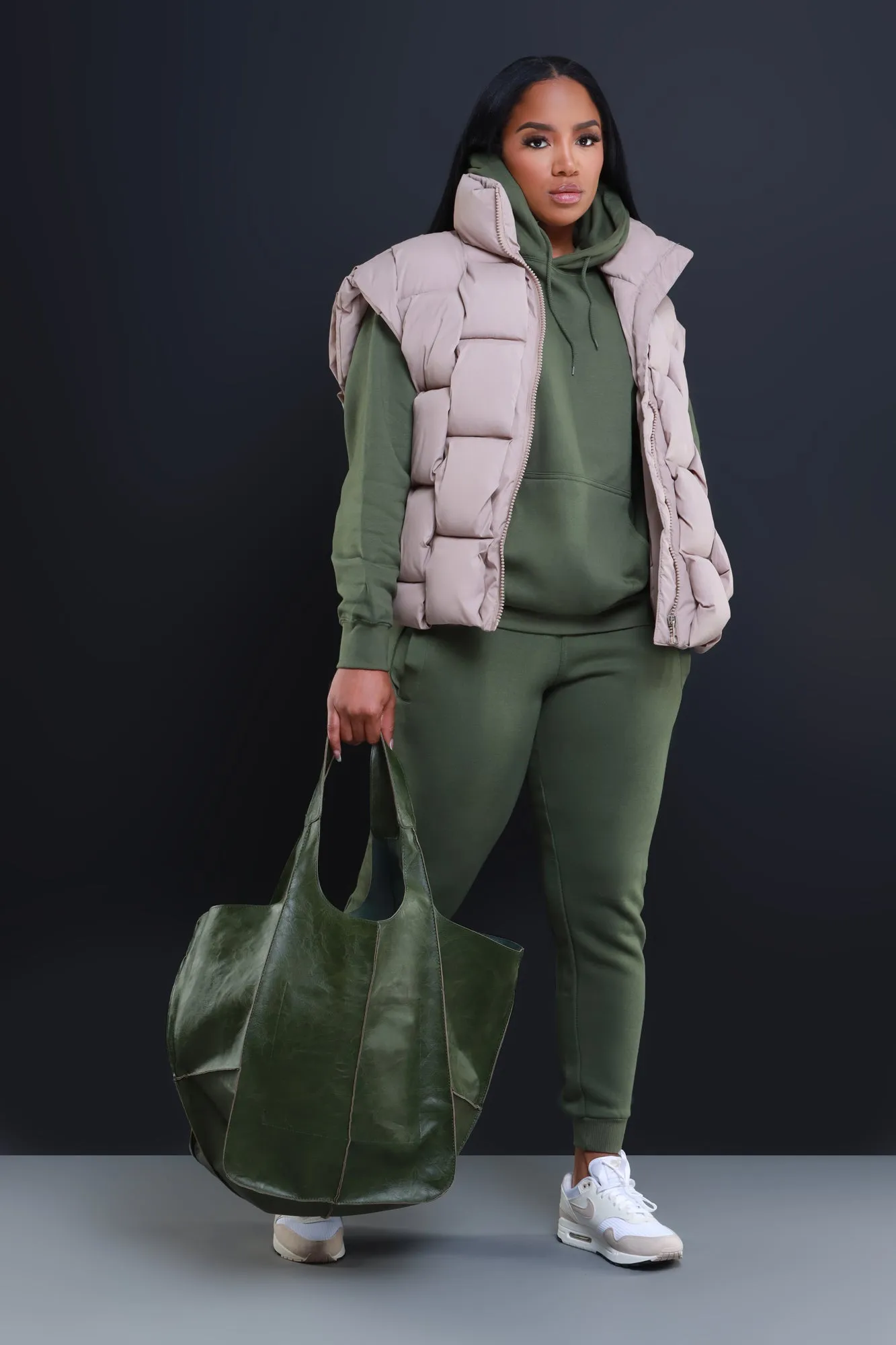 State Of Mind Hooded Sweatshirt - Olive sold by Swankaposh product image thumbnail 5