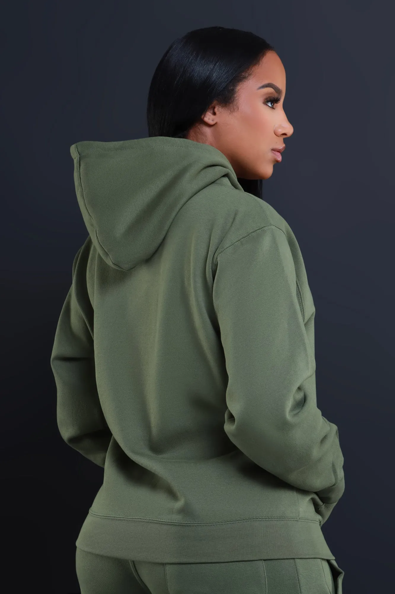 State Of Mind Hooded Sweatshirt - Olive sold by Swankaposh product image thumbnail 3