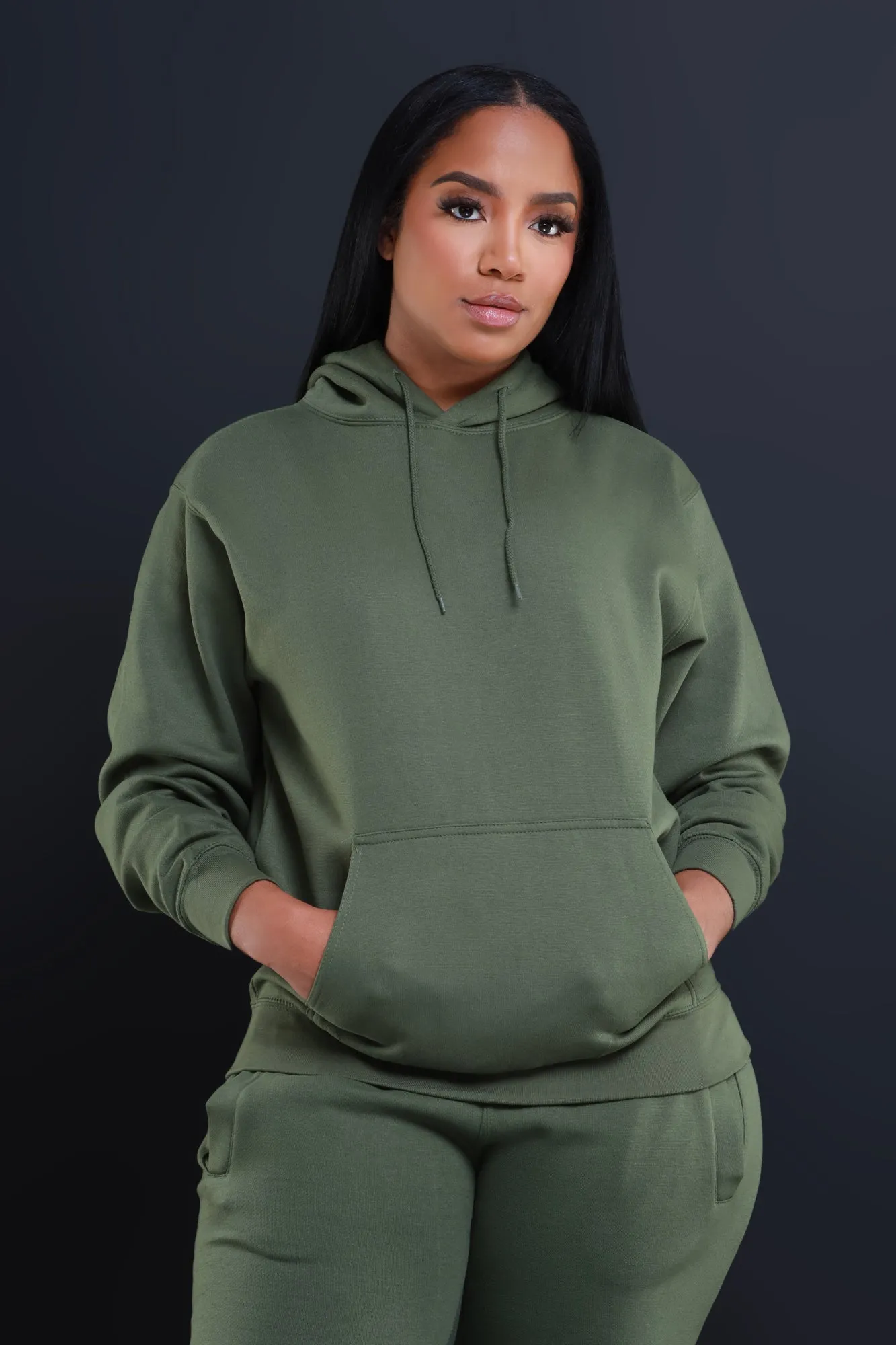 State Of Mind Hooded Sweatshirt - Olive sold by Swankaposh