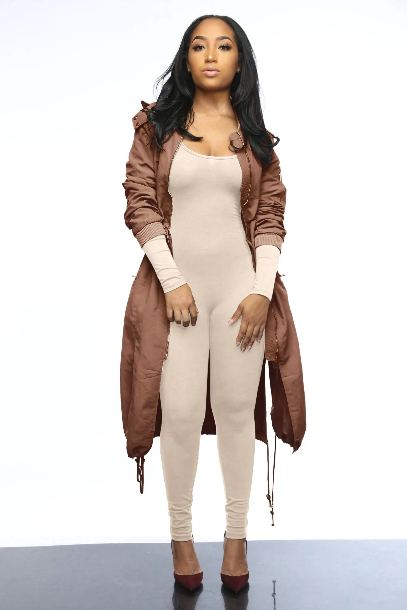 Not Your Average Bomber Parka - Mocha sold by Swankaposh