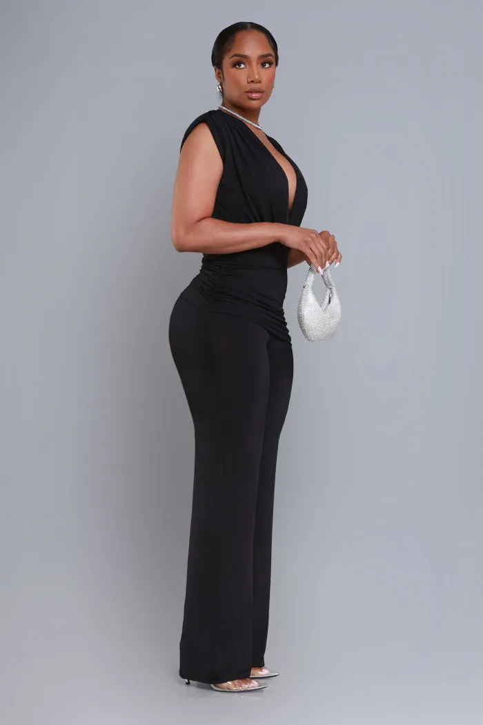 Revamp Sleeveless Wrap Jumpsuit - Black sold by Swankaposh product image thumbnail 4